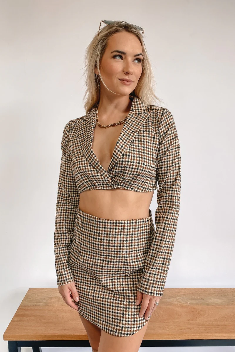 It Takes Two Crop Blazer