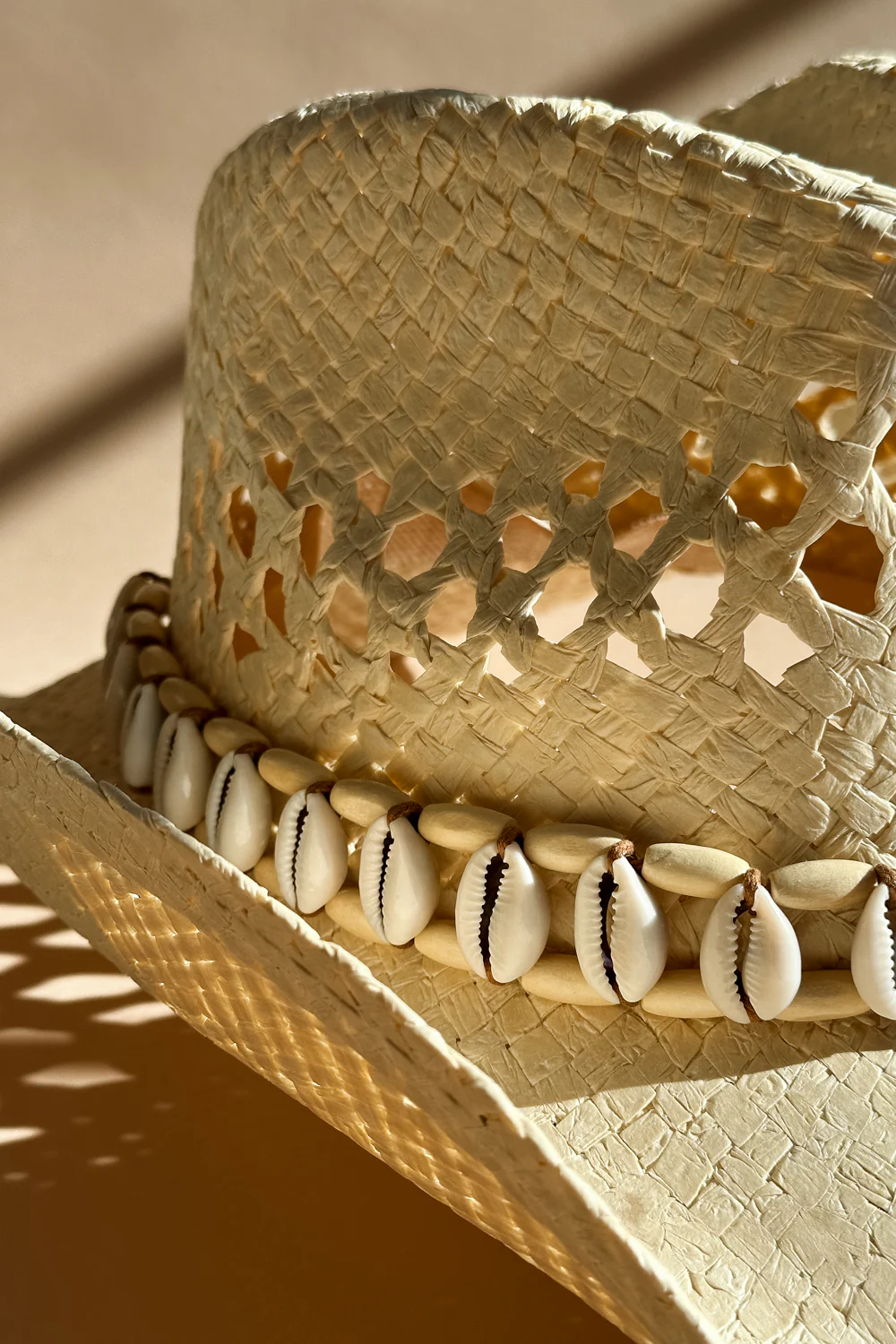 Jasmine Beige Seashell Cowgirl Hat - Image 5