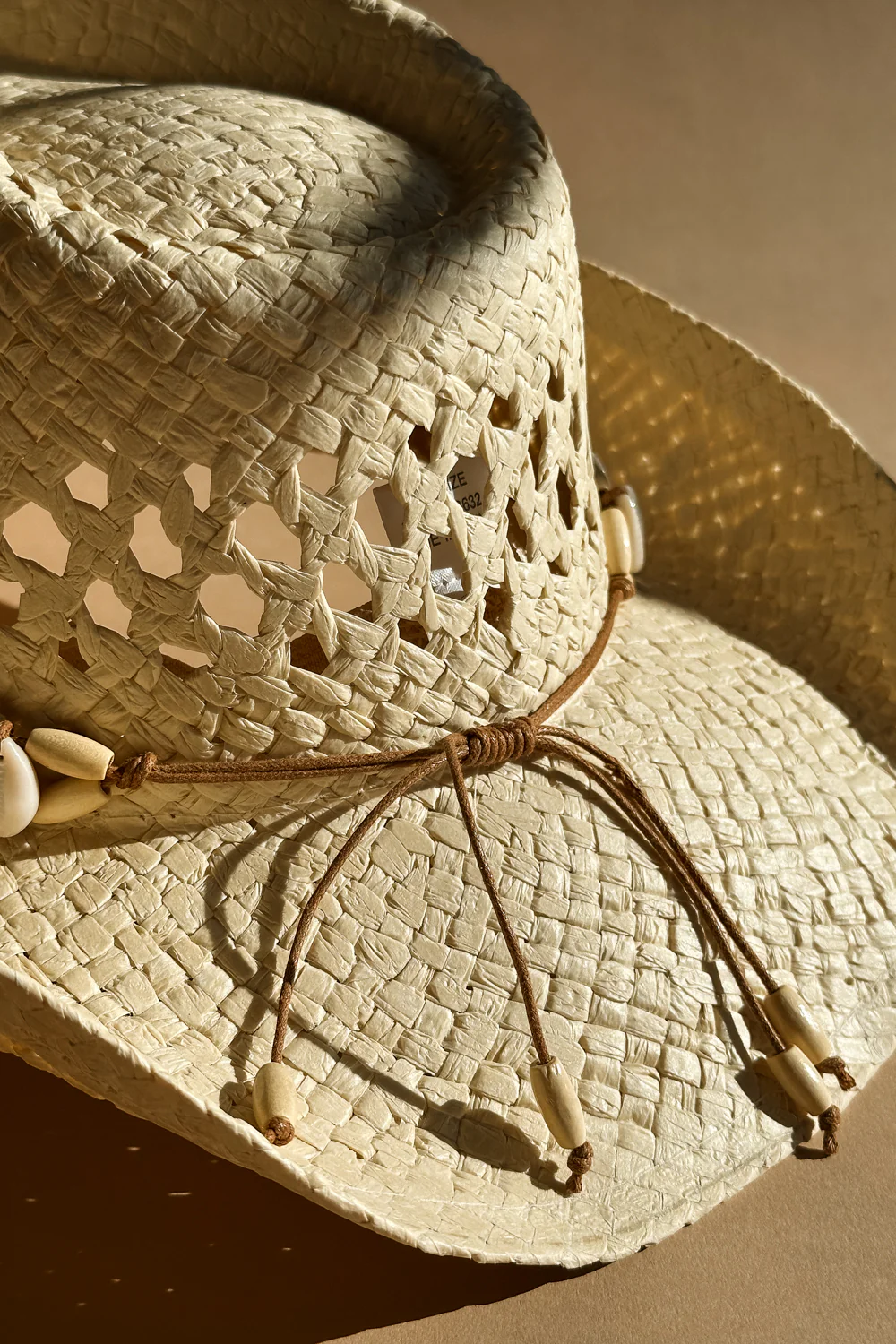 Jasmine Beige Seashell Cowgirl Hat - Image 6