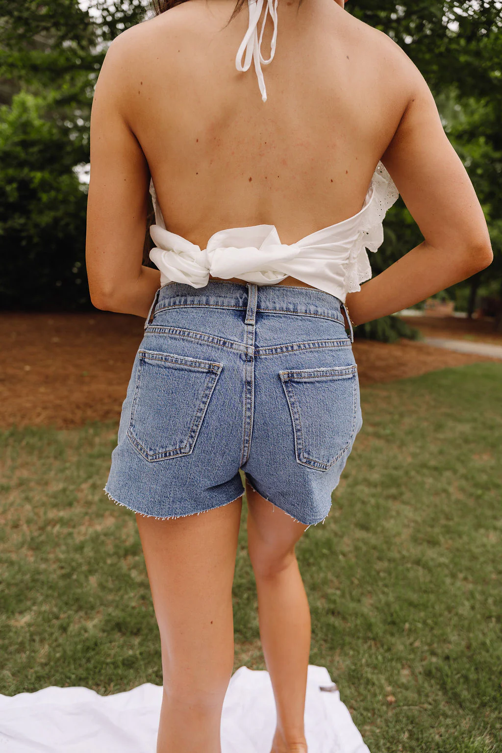 JBD Alana Medium Wash Denim Shorts - Image 7