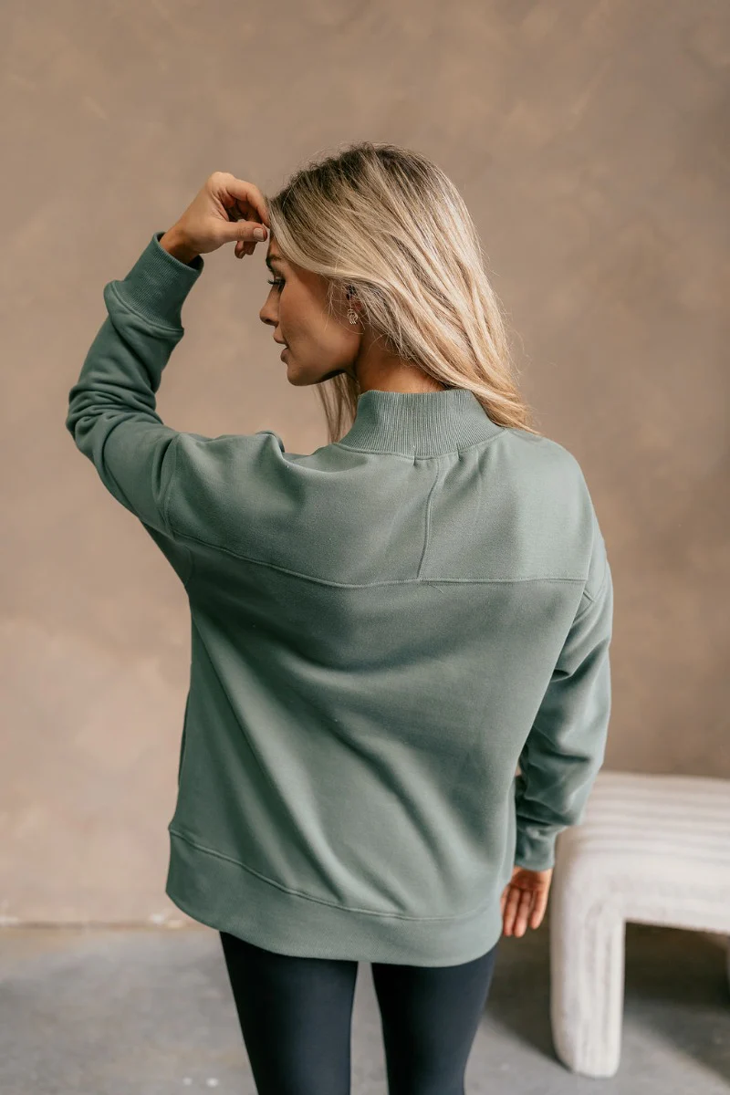 Jennifer Sage Mock Neck Sweatshirt - Image 6