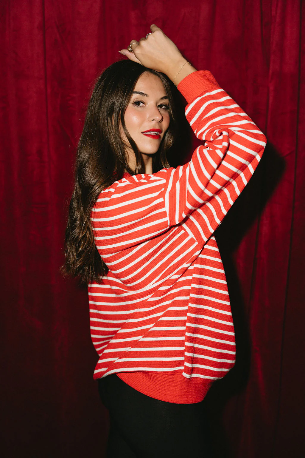 Jolly Red & White Striped Top - Image 4