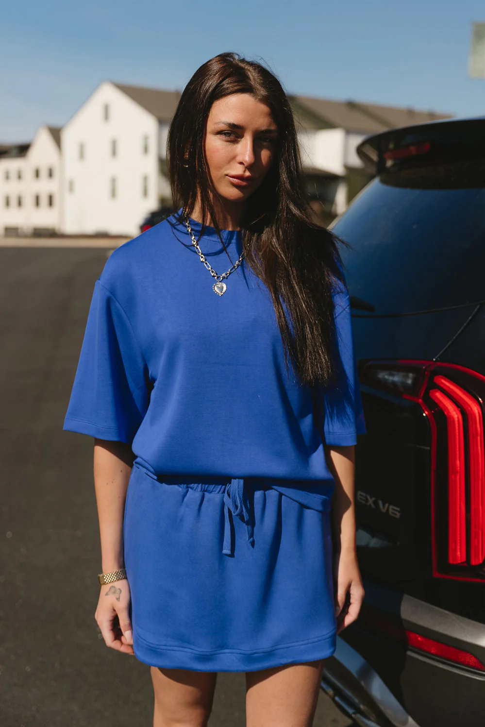 Jordan Cobalt Blue Short Sleeve Butter Soft Top - Image 2