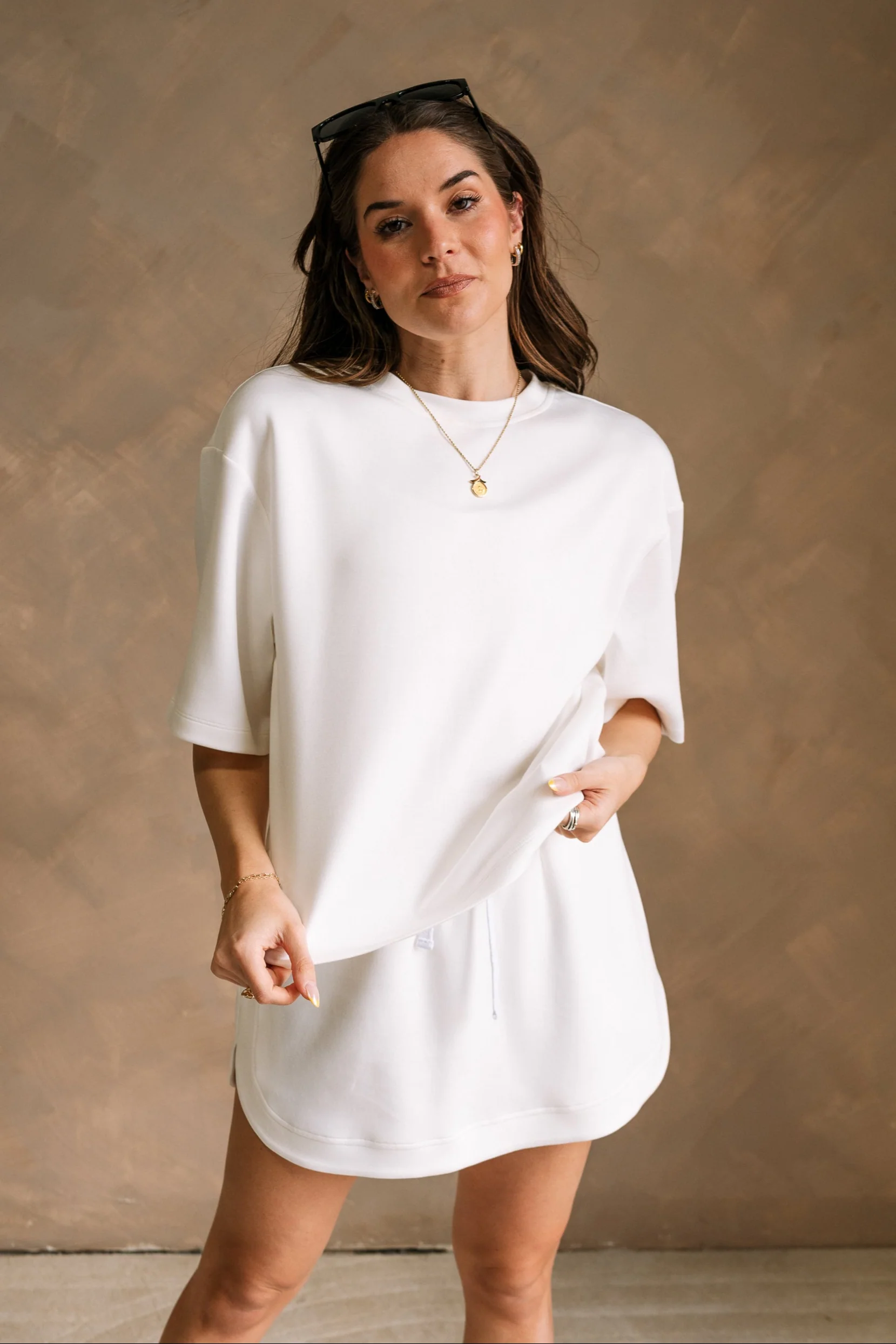 Jordan White Short Sleeve Butter Soft Top - Image 3