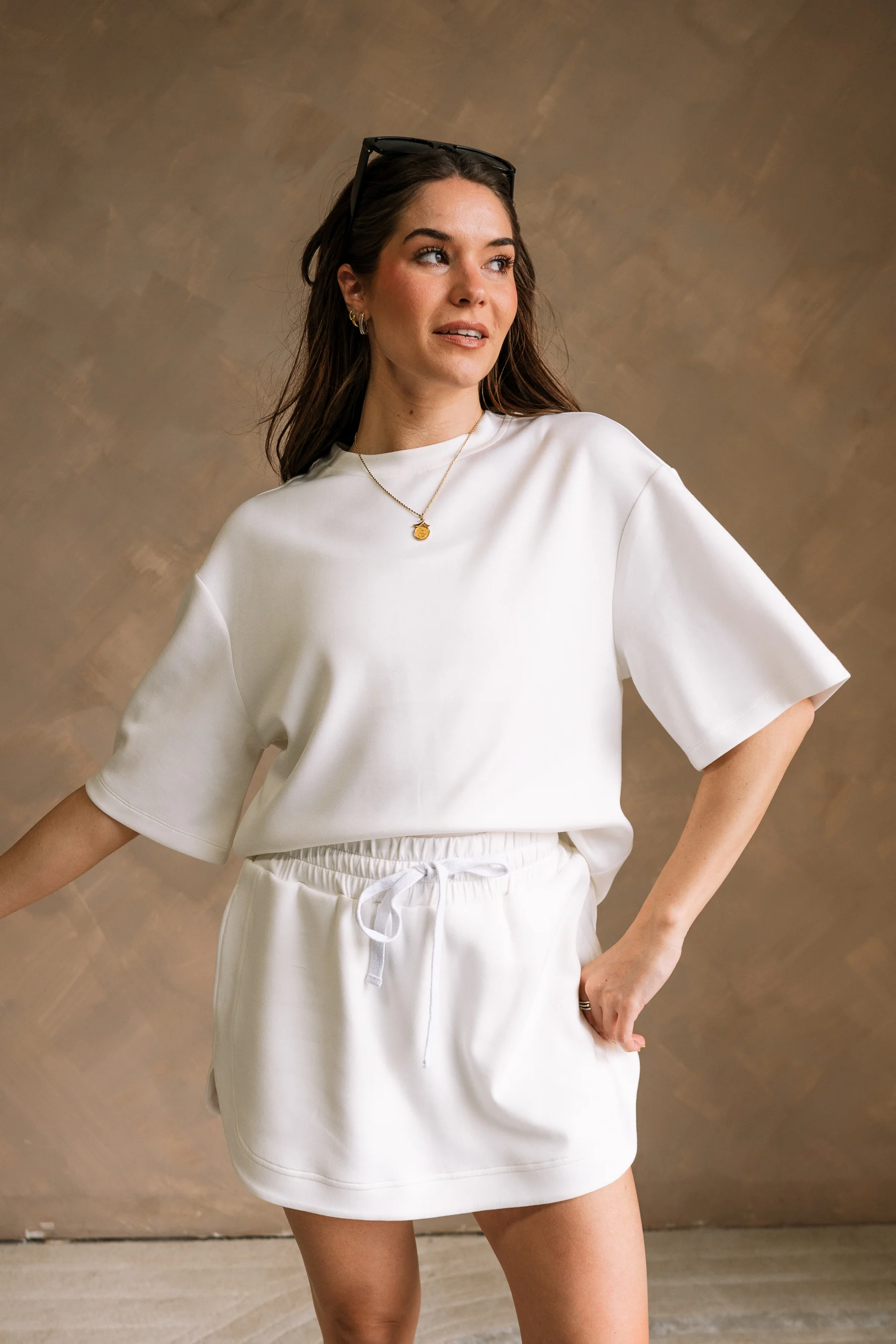 Jordan White Short Sleeve Butter Soft Top - Image 4
