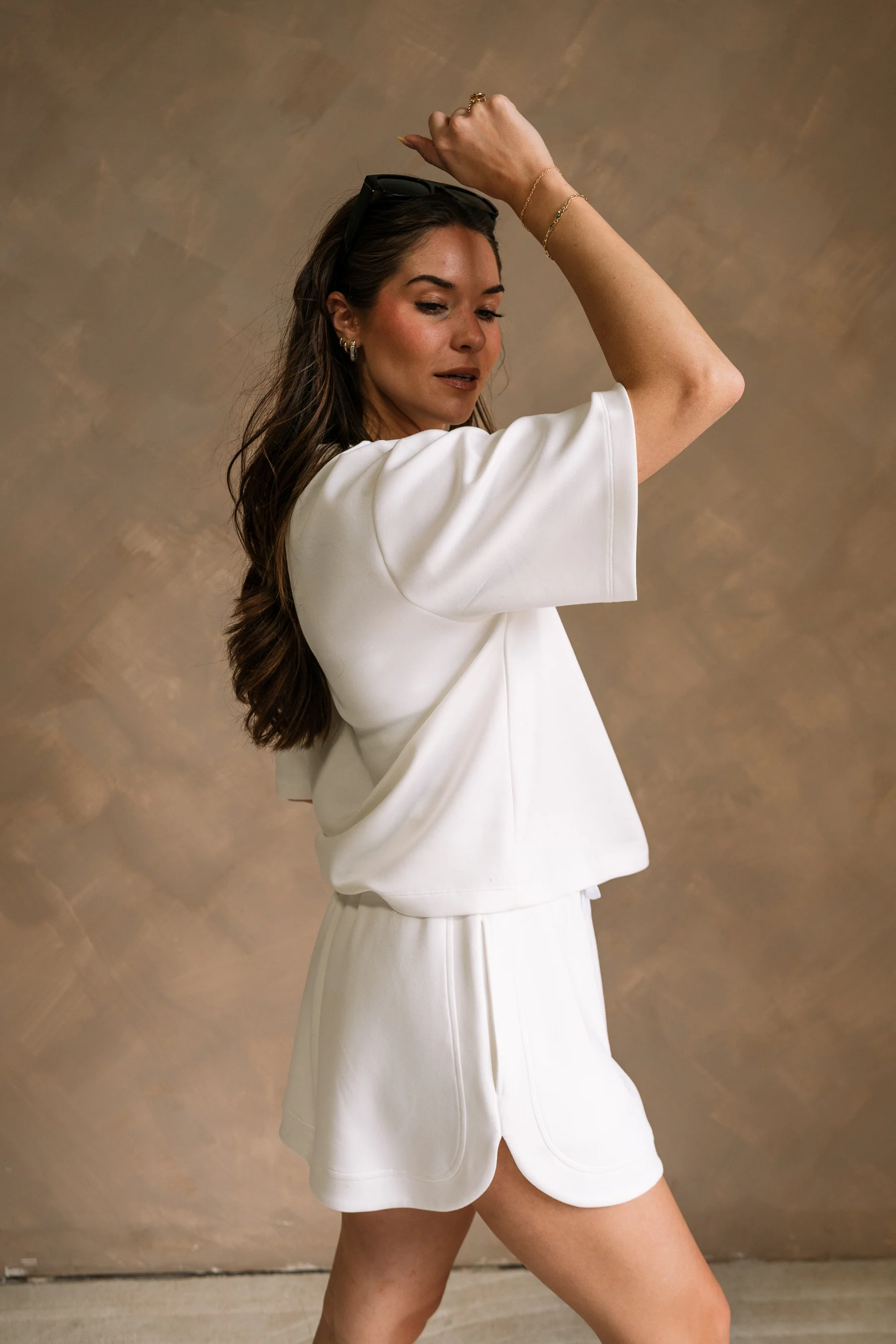 Jordan White Short Sleeve Butter Soft Top - Image 6