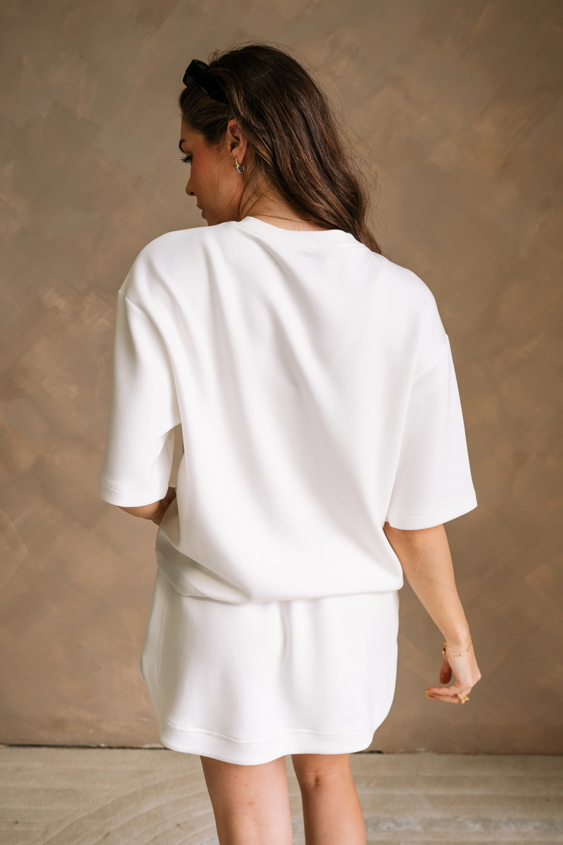 Jordan White Short Sleeve Butter Soft Top - Image 7