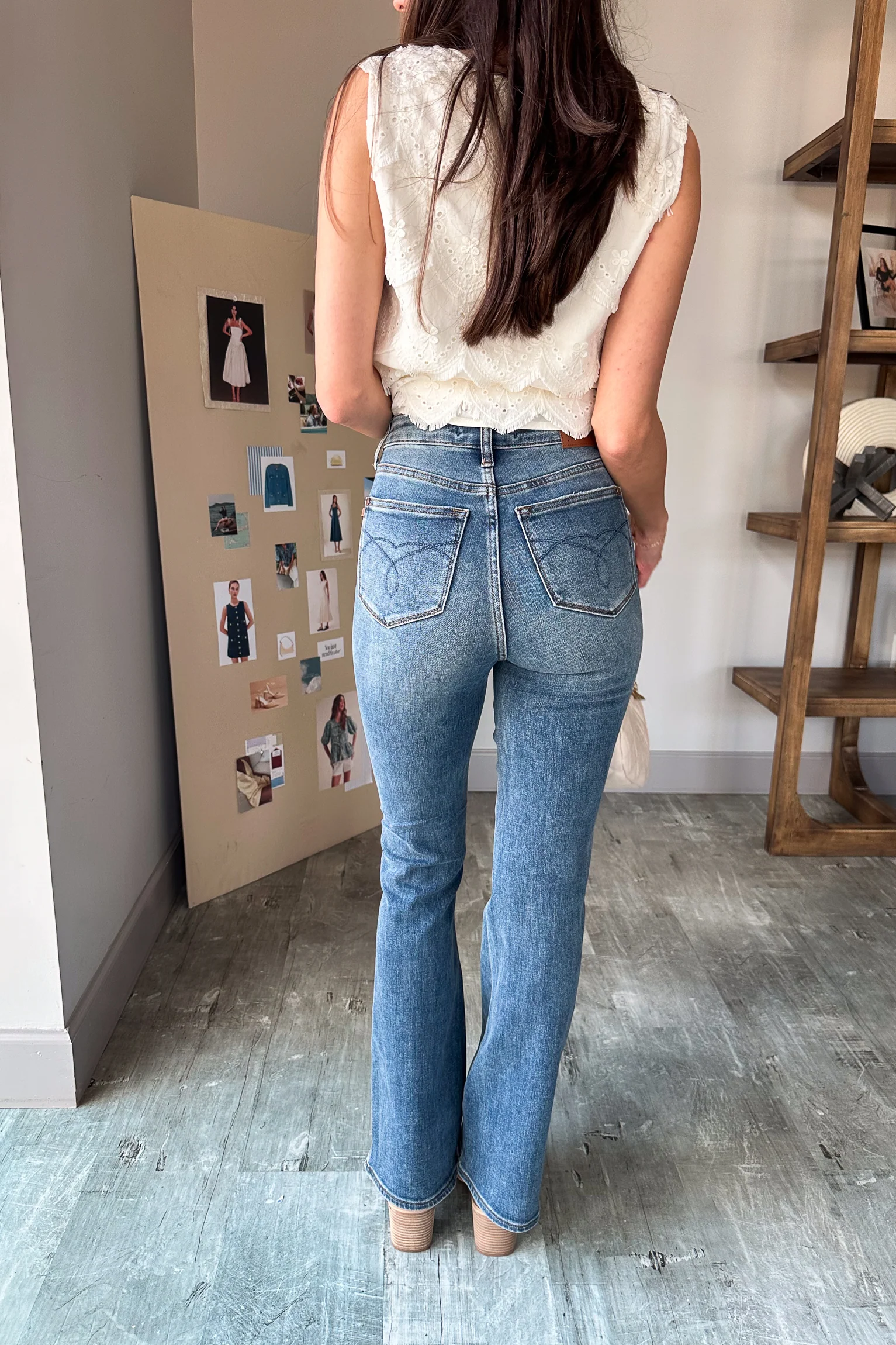 JUDY BLUE: Andrea Medium Wash Bootcut Jeans - Image 4