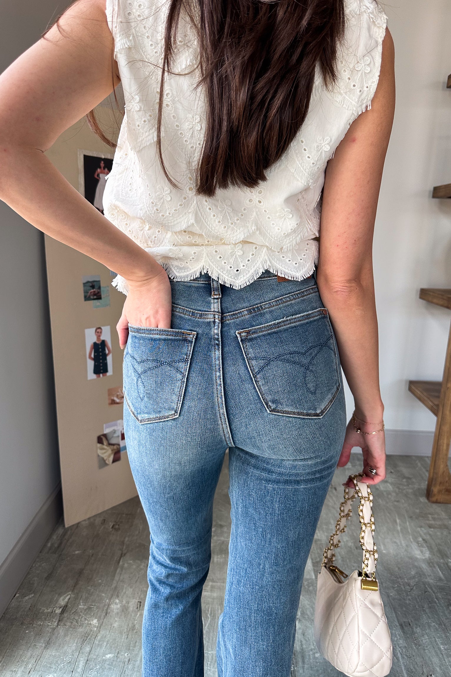 JUDY BLUE: Andrea Medium Wash Bootcut Jeans - Image 7