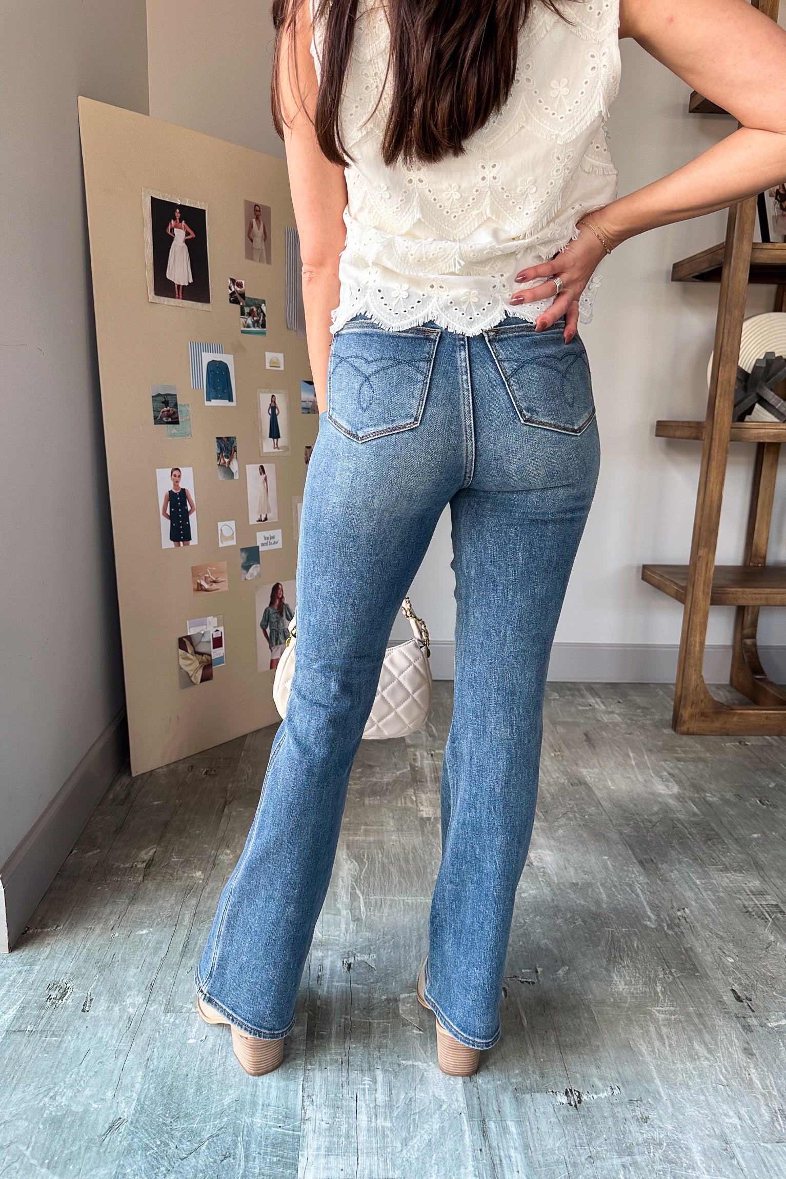 JUDY BLUE: Andrea Medium Wash Bootcut Jeans - Image 8