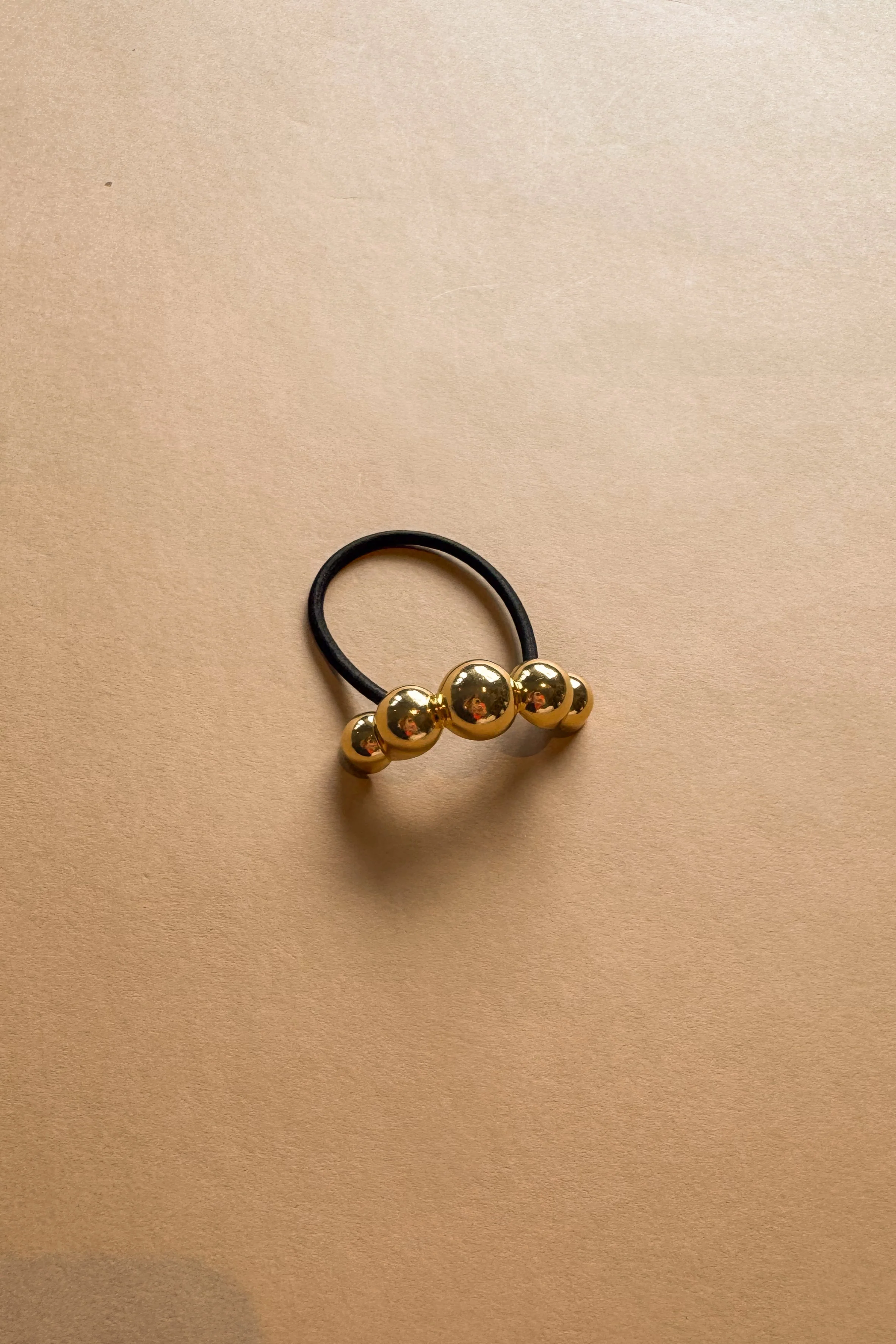 Julia Gold Hobnail Metal Cuff Hair Tie