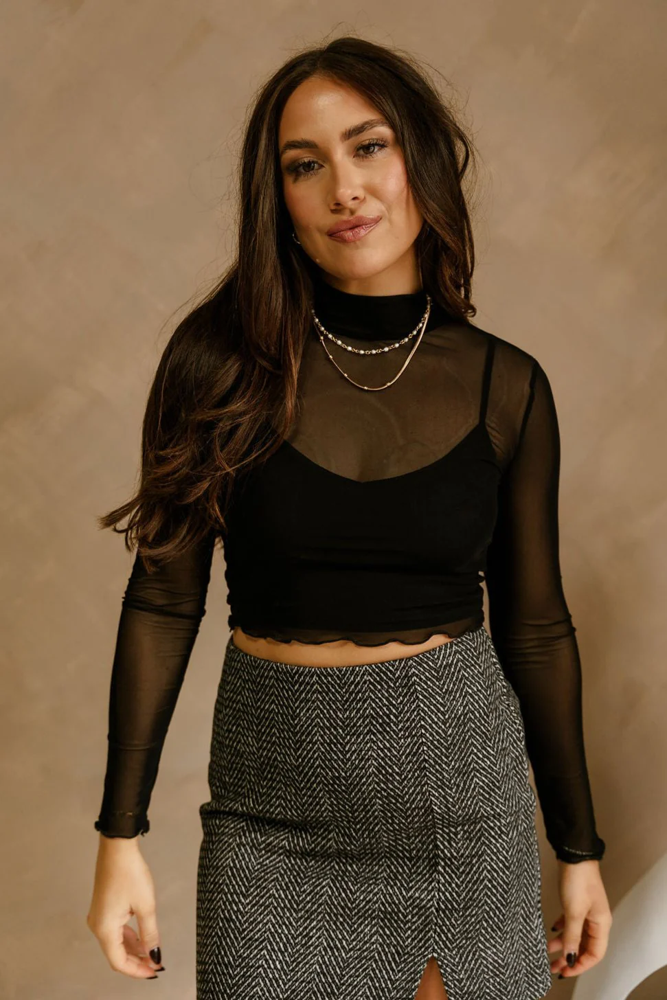Juliet Mesh Long Sleeve Top - Image 7