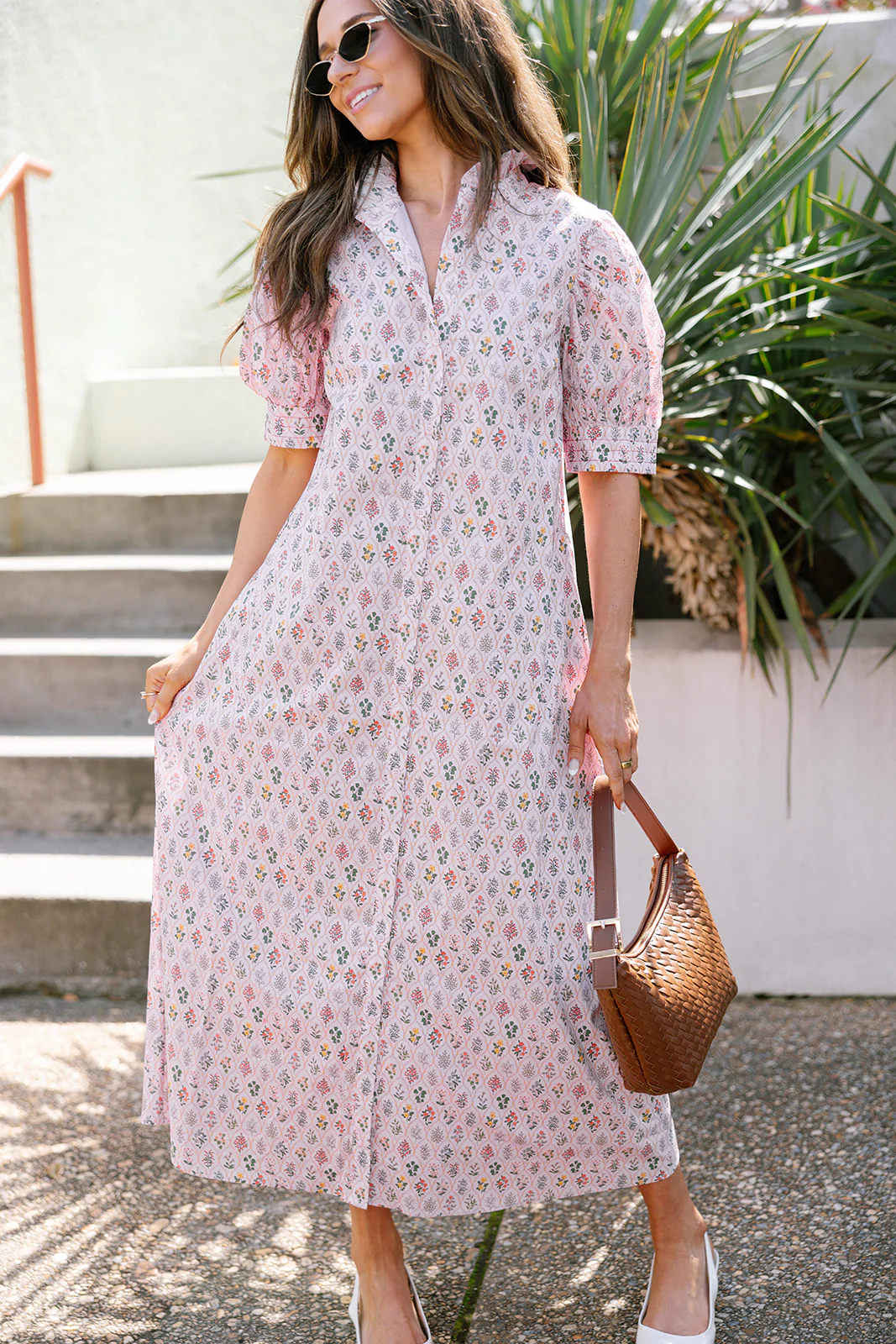 Julietta Pink Multi Floral Maxi Dress - Image 5