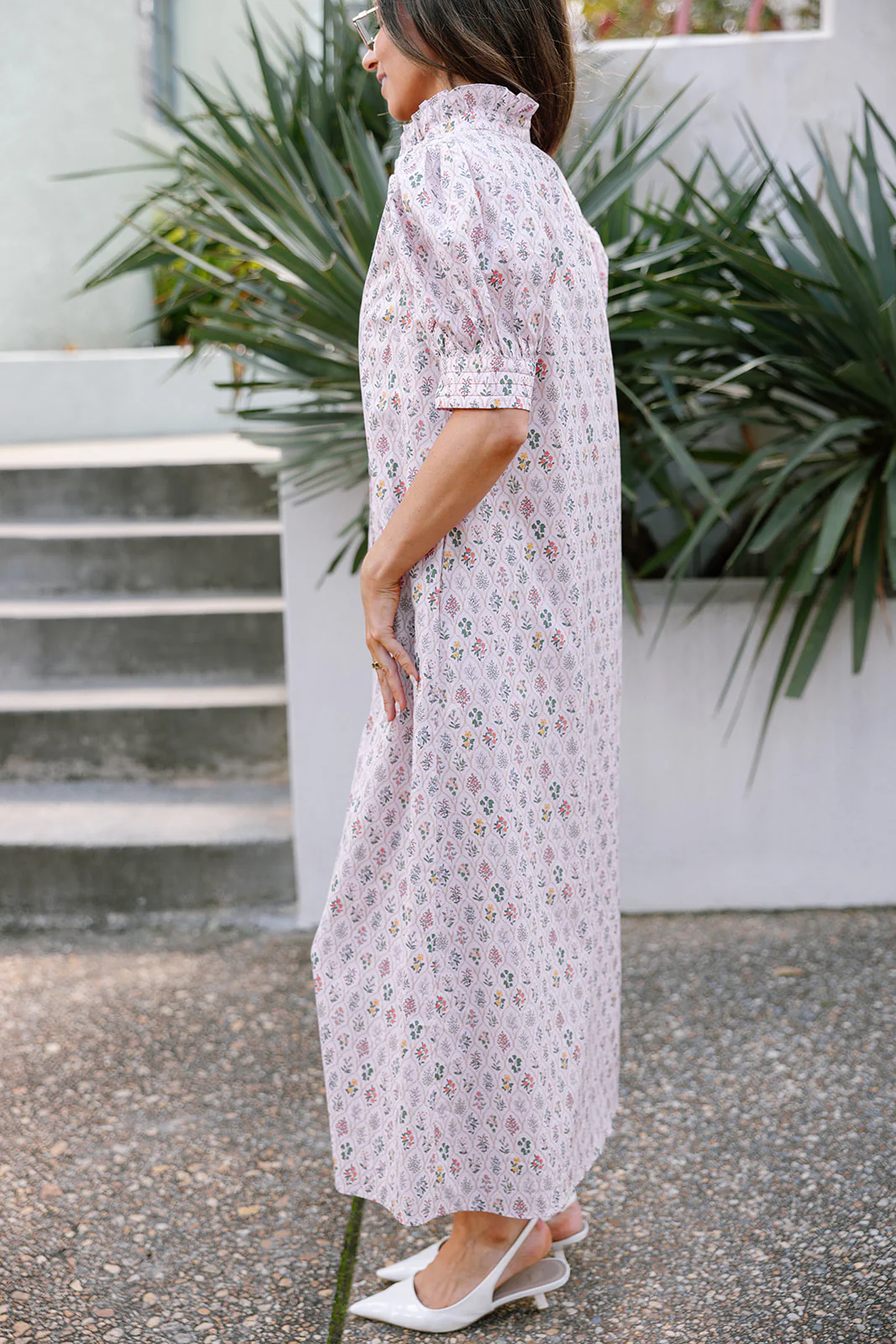 Julietta Pink Multi Floral Maxi Dress - Image 6