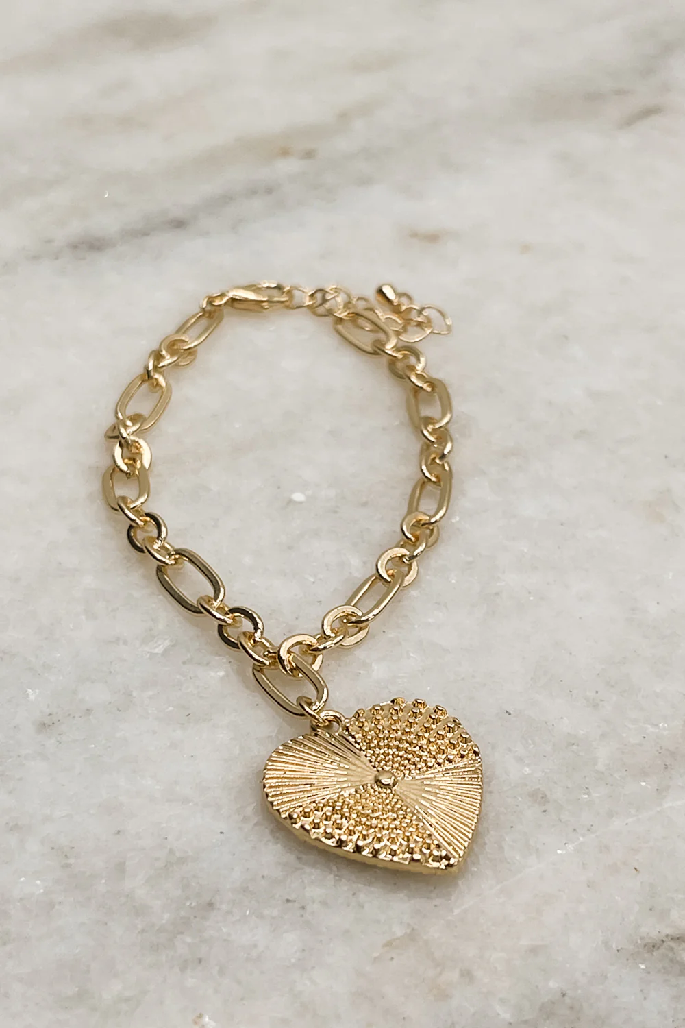 Juliette Gold Heart Bracelet