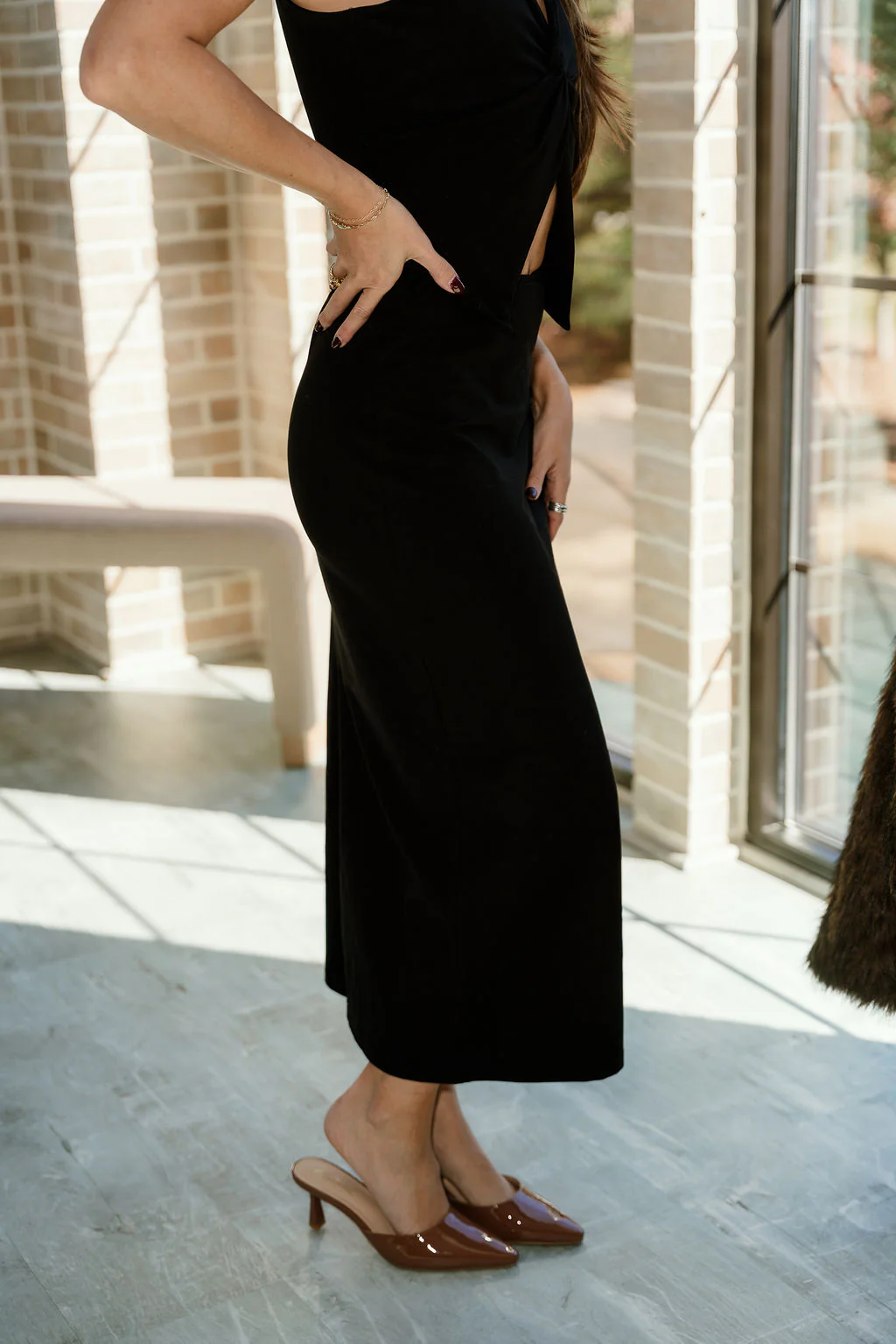 Kaia Black Midi Skirt - Image 8