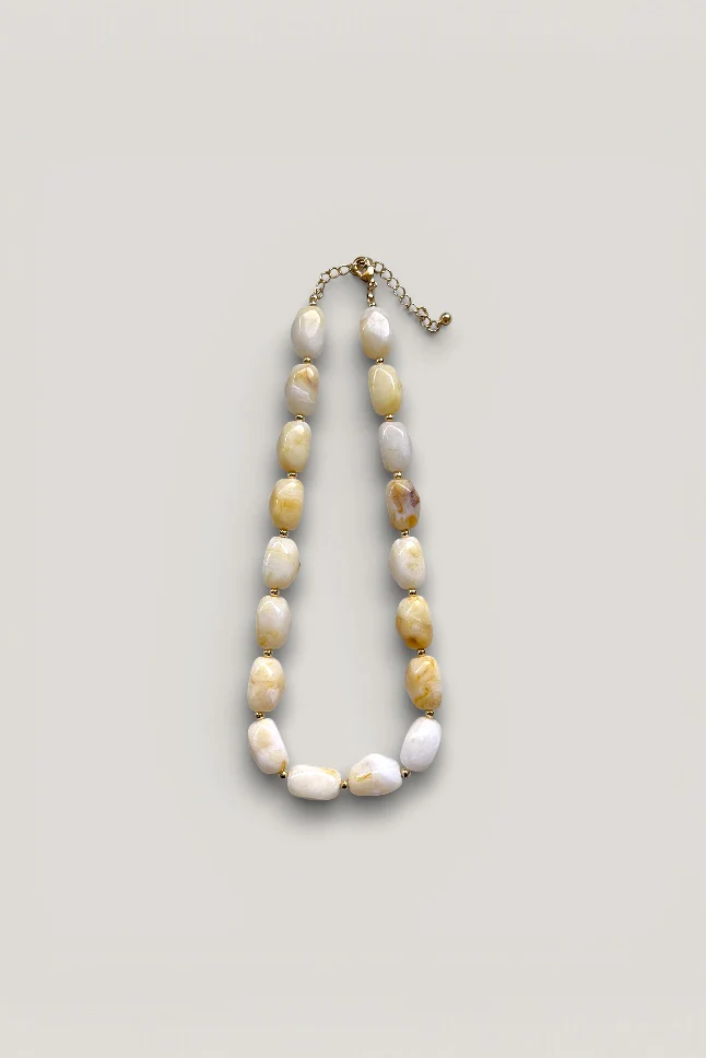 Kalia Ivory Beaded Necklace - Image 2