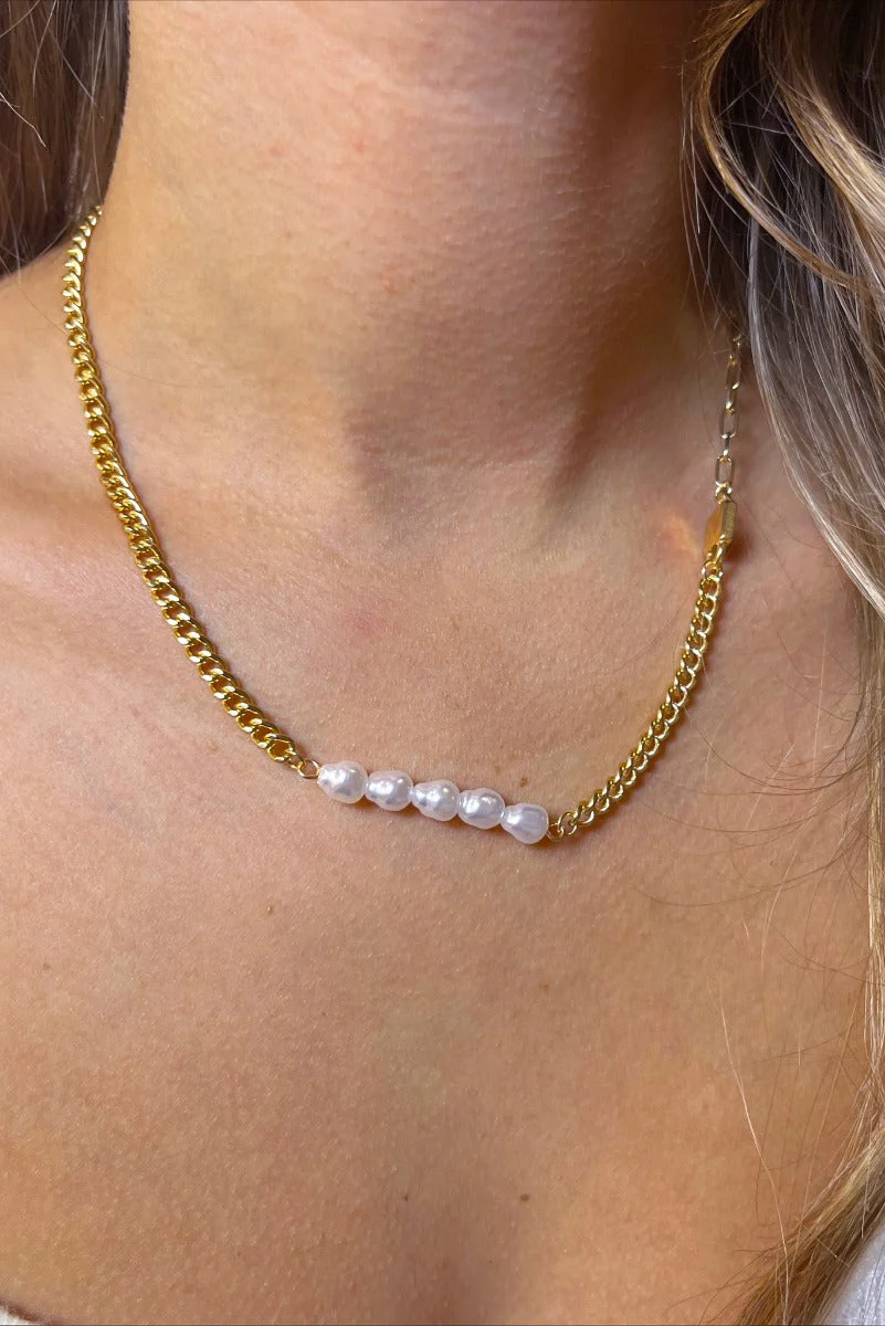 Keep A Secret Pearl Necklace