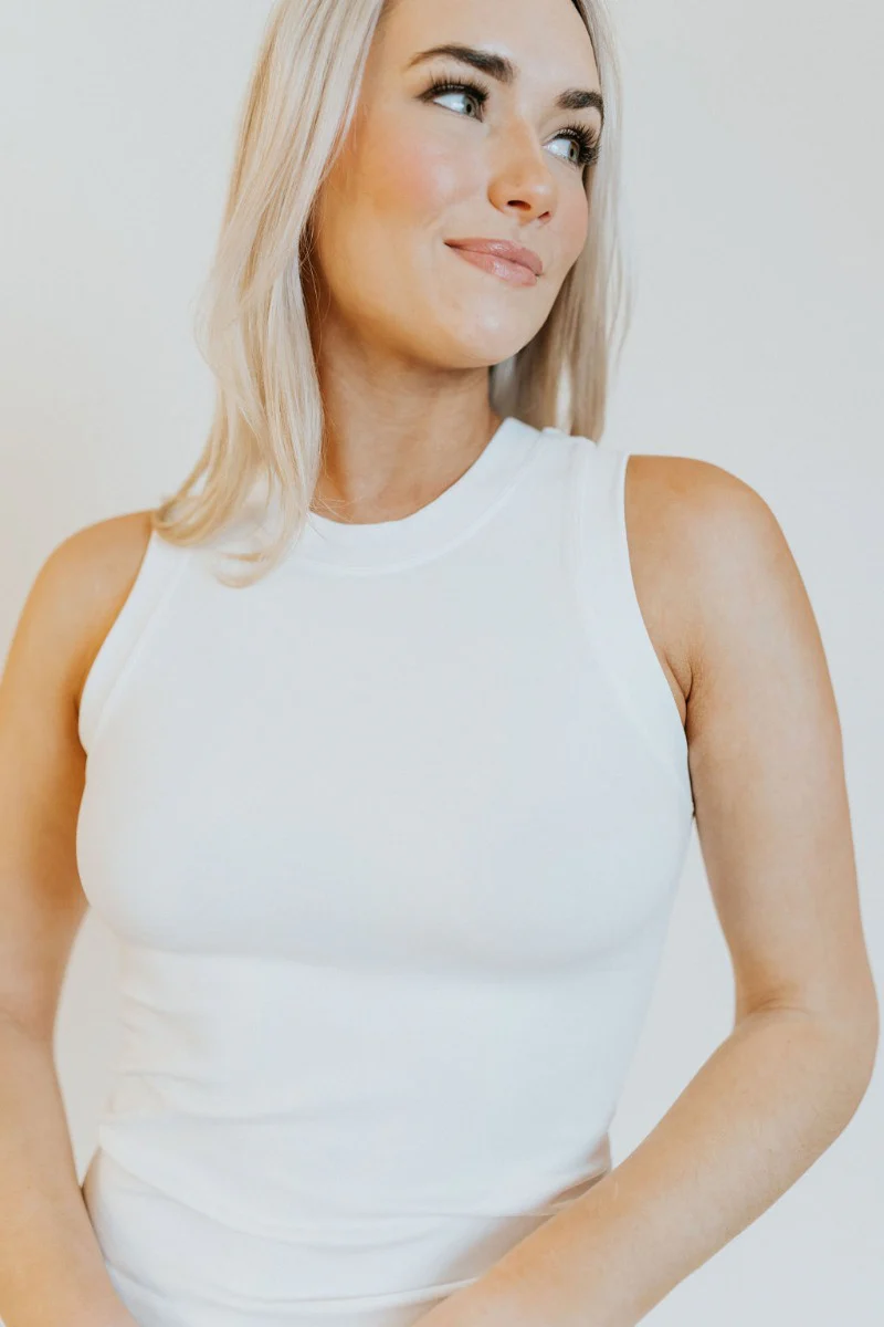 Keep It Basic Tank in White - Image 3