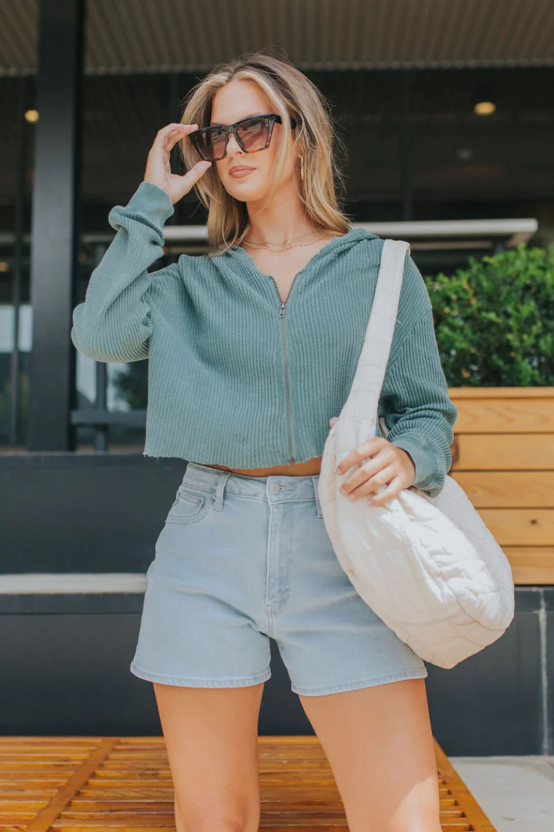 Keep Me In Mind Sweatshirt in Green - Image 3