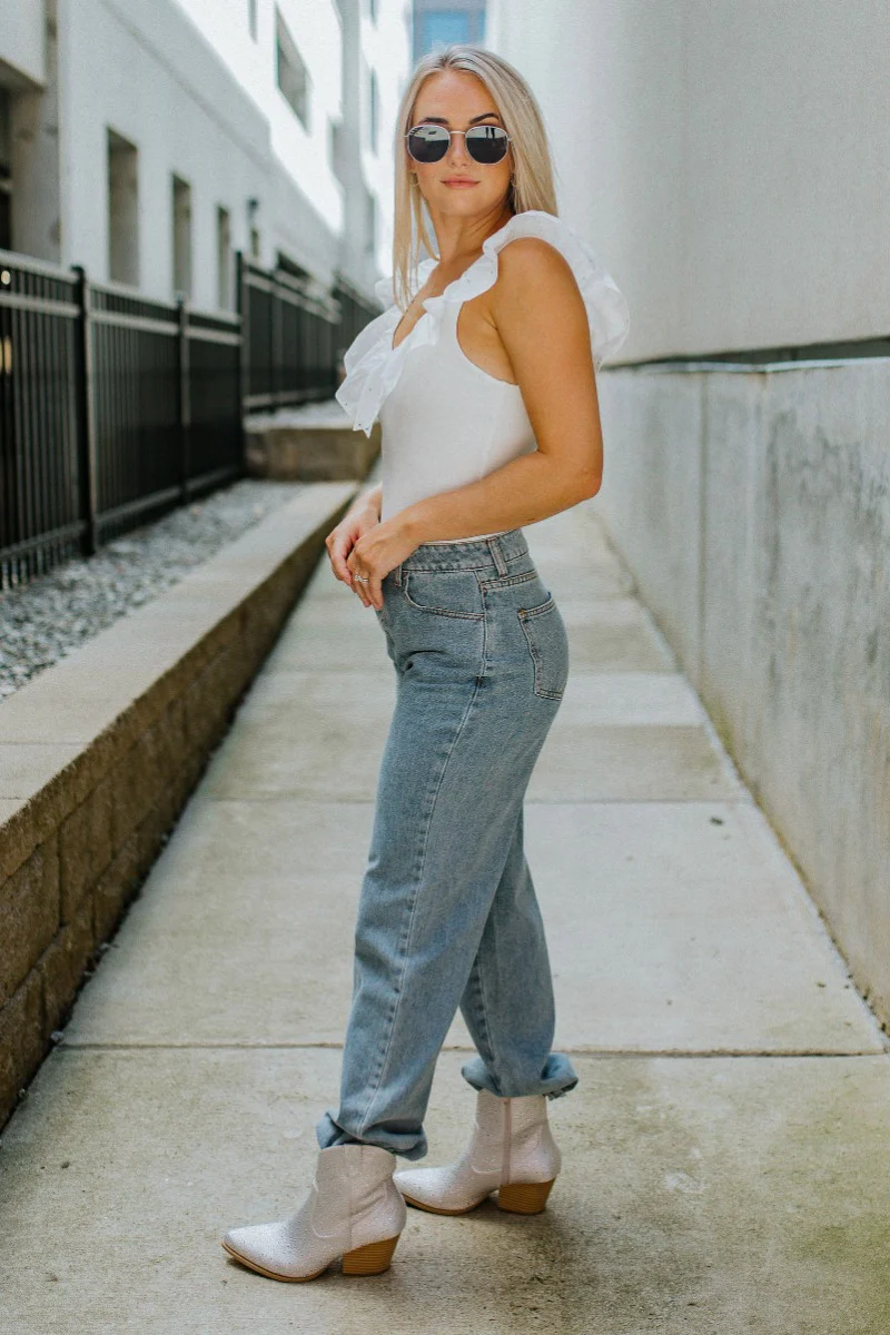 Keep Shining Rhinestone Bodysuit - Image 3