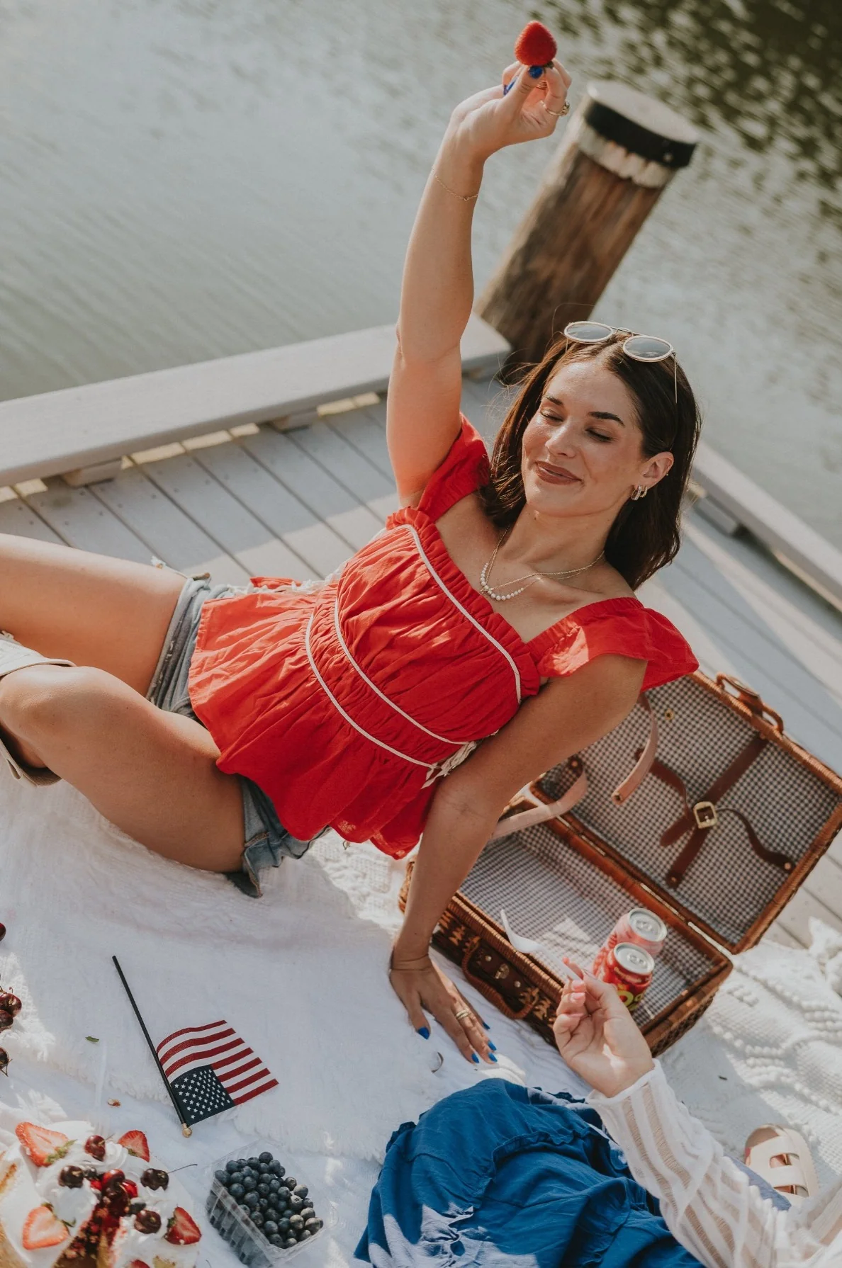 Kelly Red Ruffle Tank - Image 2