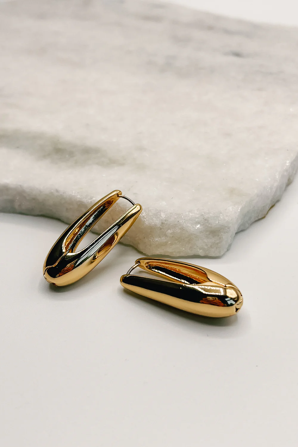 Khloe Gold Scoop Hoops - Image 2