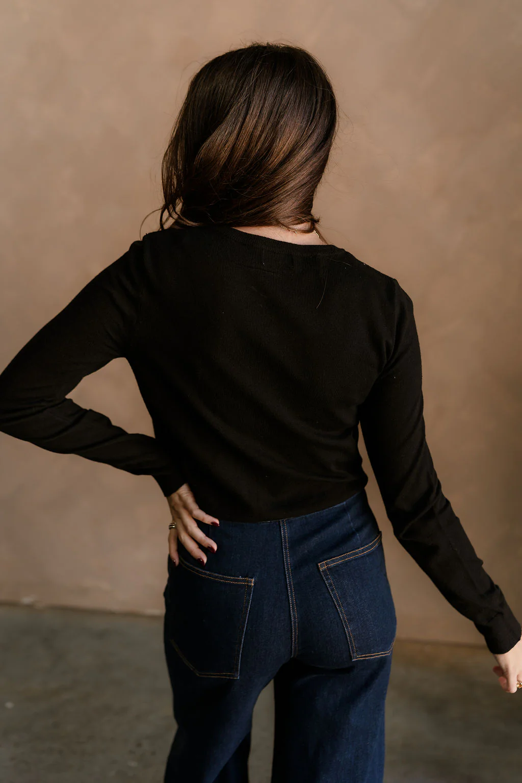 Kiara Black & Gold Button-Up Cardigan - Image 9