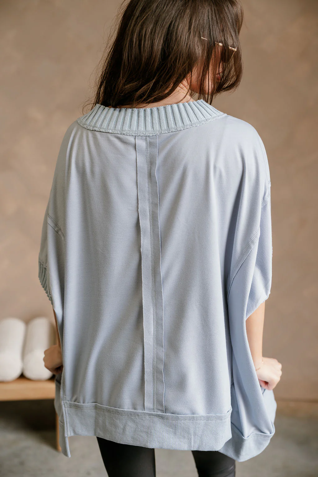 Kinsley Light Blue Short Sleeve Top - Image 6