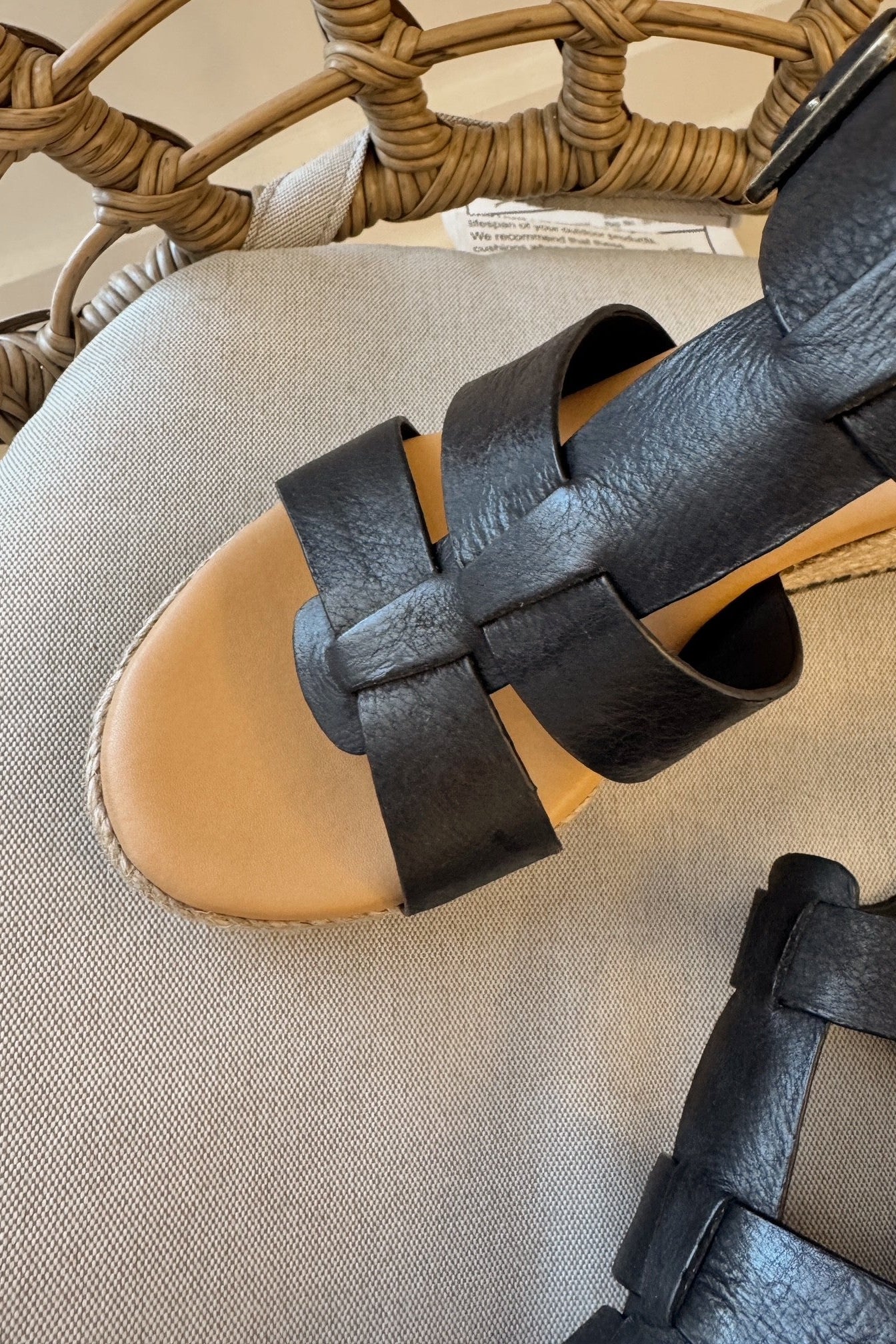 Kork Ease Rayleigh Black Wedge Sandal - Image 2