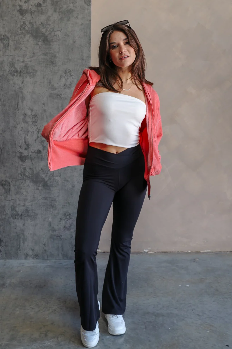 Lauren Coral Zip-Up Hoodie Sweatshirt - Image 10