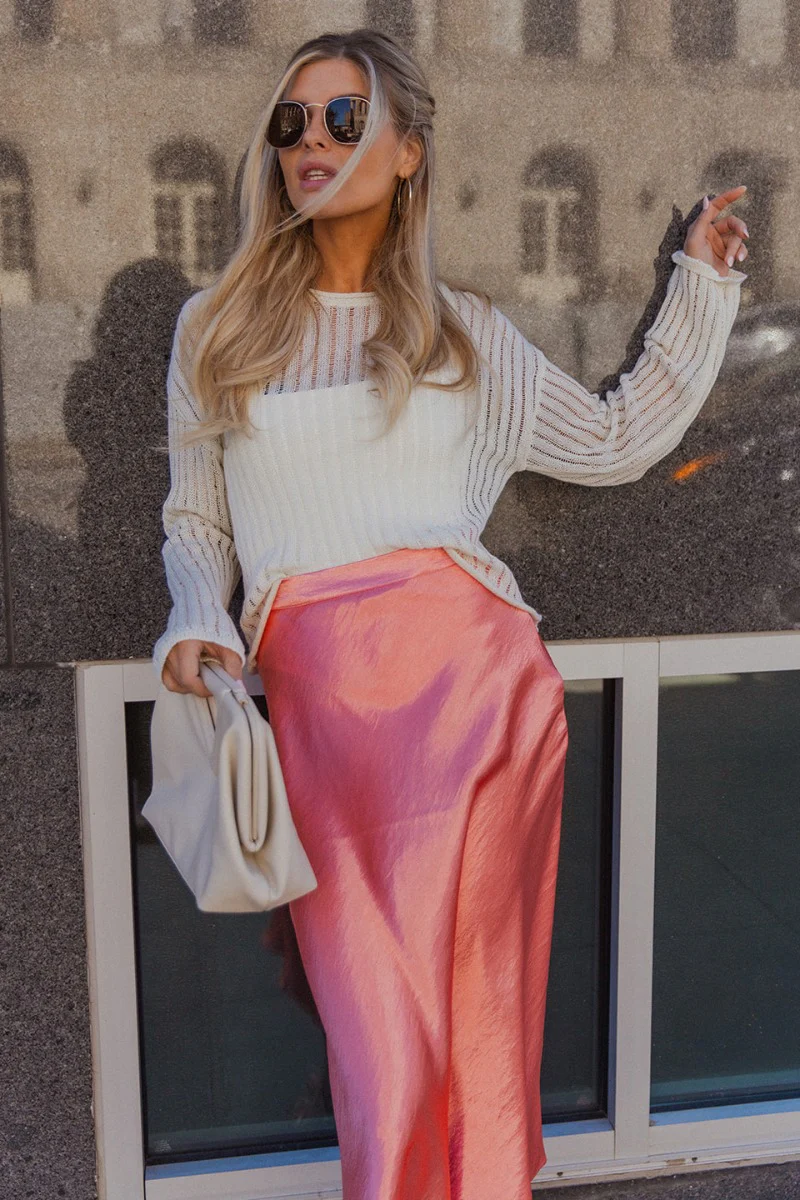 Leah Cream Striped Long Sleeve Top - Image 2