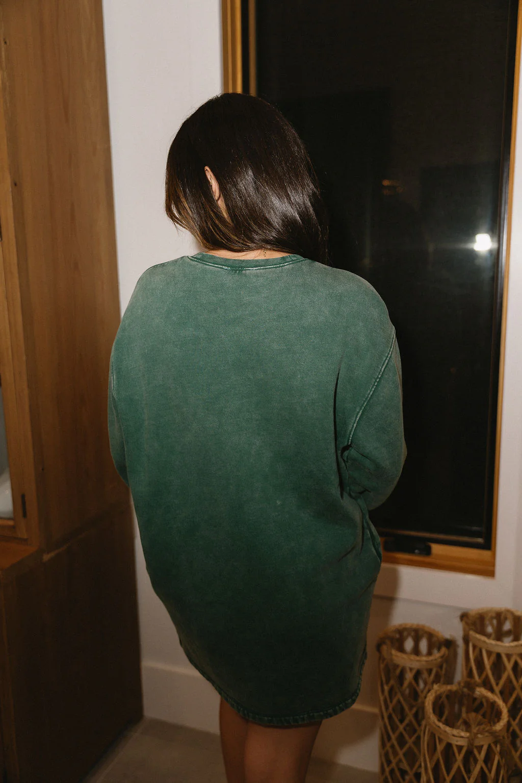 Leighton Green Mineral Wash Dress - Image 8