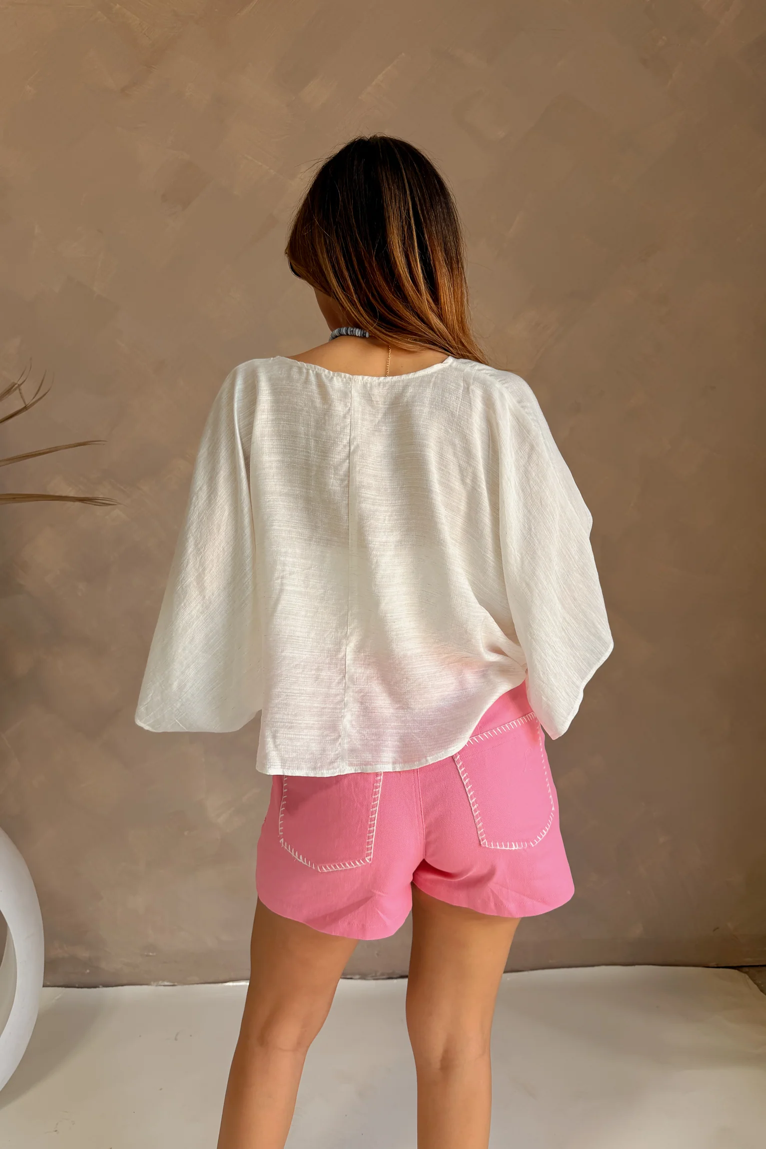 Leila Off White Criss-Cross Top - Image 4