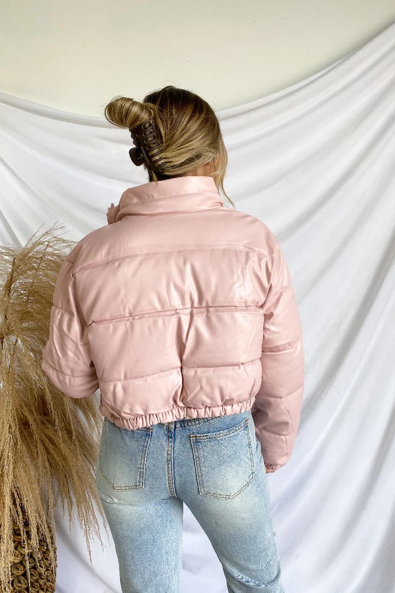 Lennox Faux-Leather Puffer Jacket - Image 5