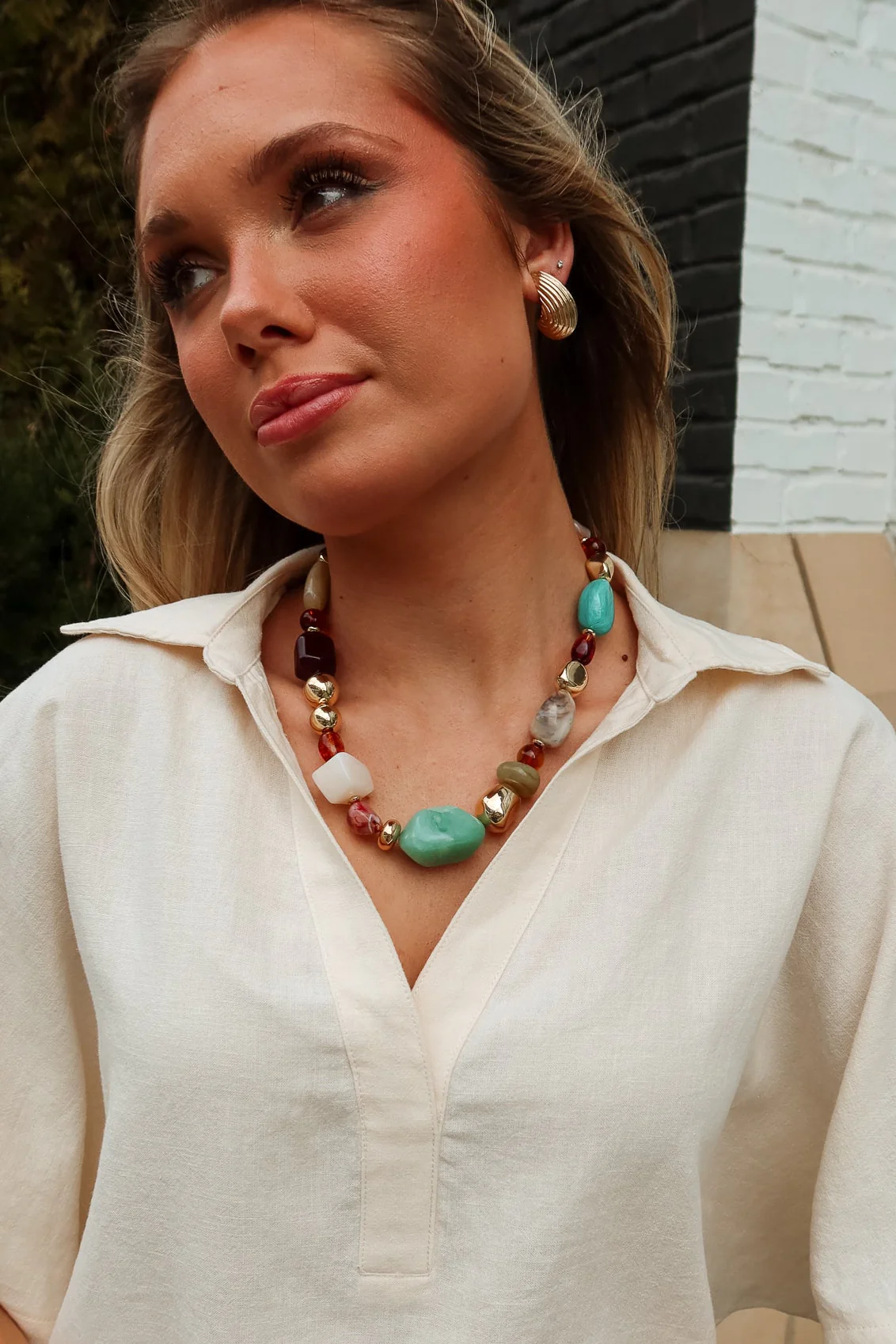 Leona Multi Beaded Necklace