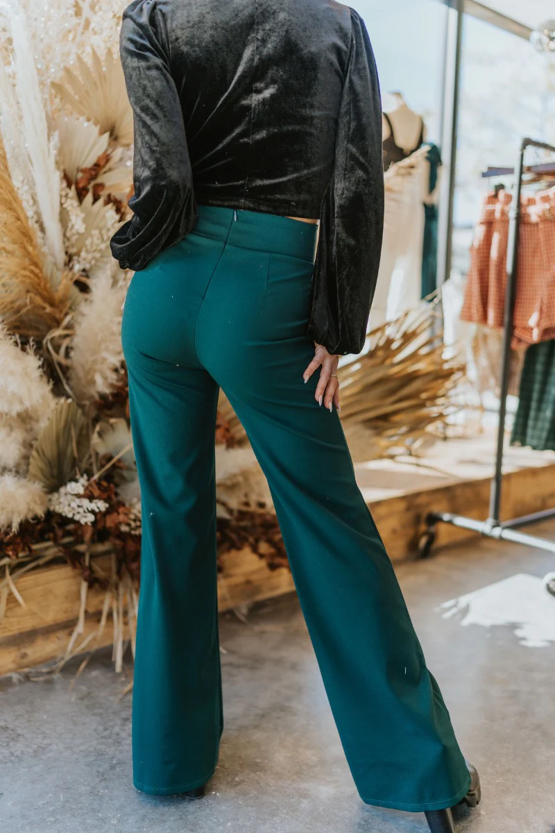Let's Chat Pants in Emerald - Image 4