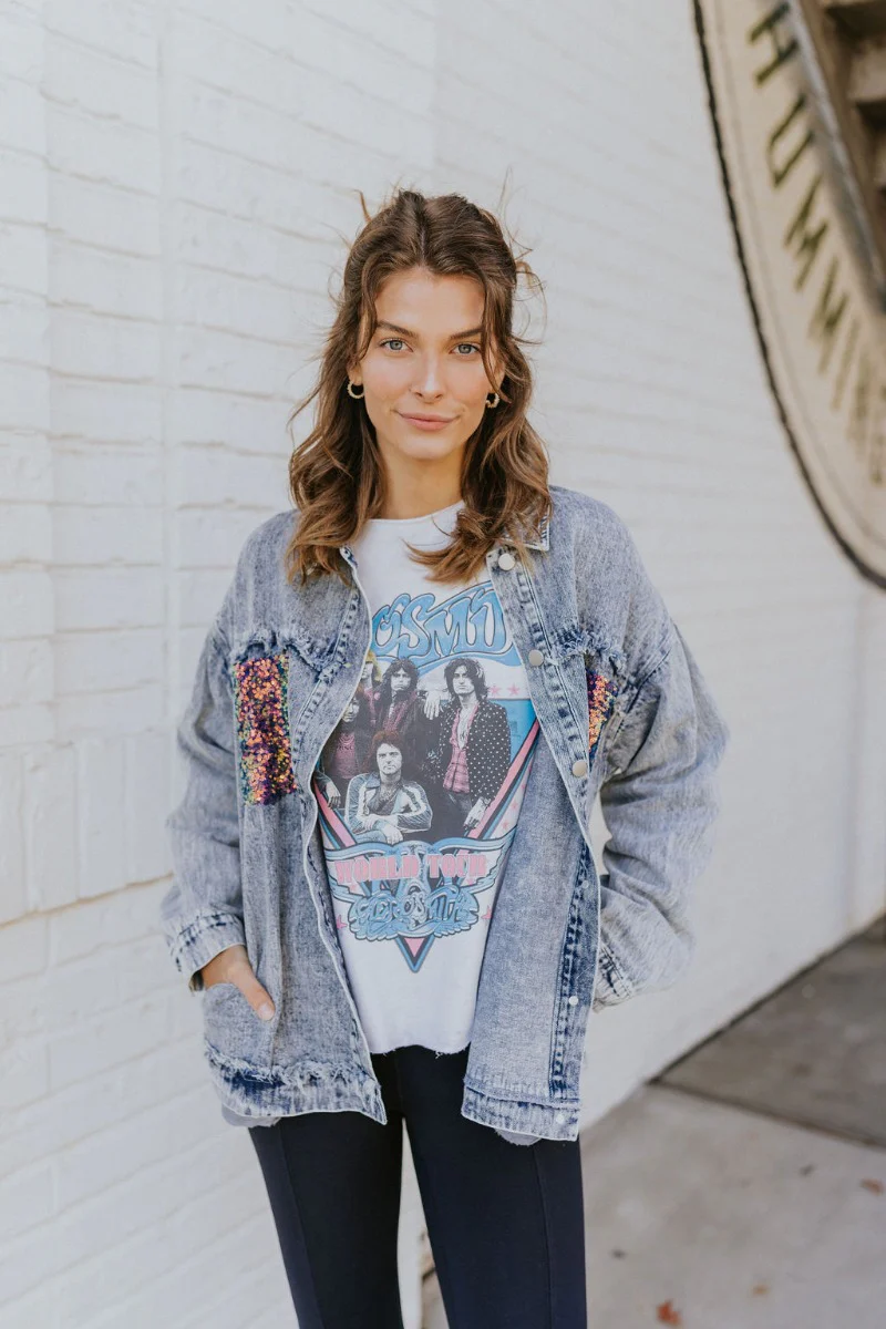 Life Of The Party Denim Jacket - Image 2