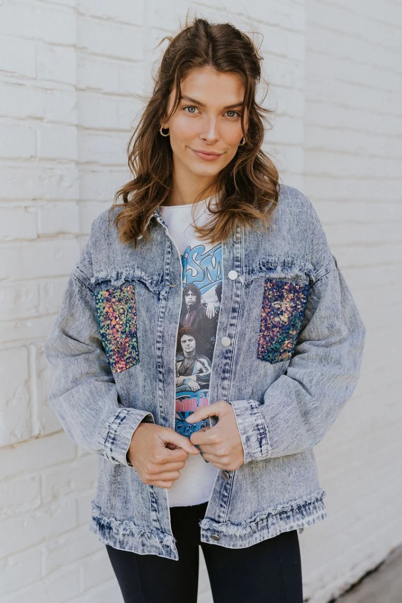 Life Of The Party Denim Jacket - Image 3