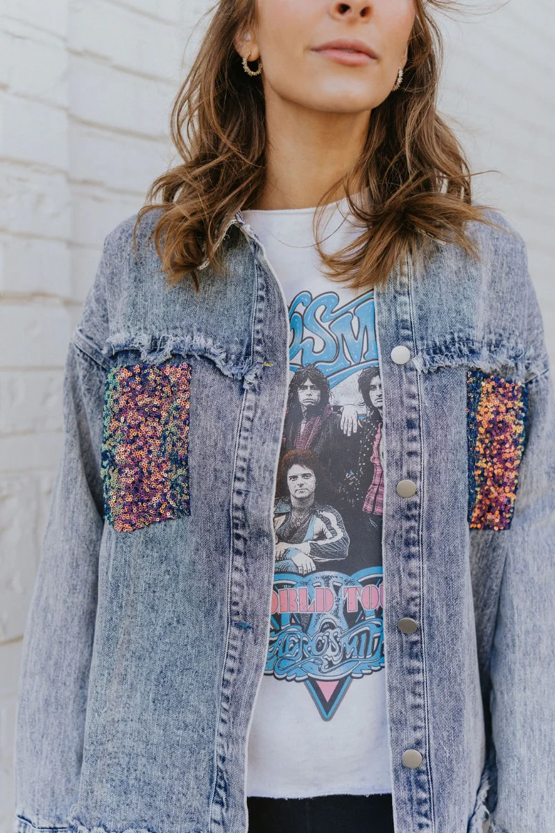 Life Of The Party Denim Jacket - Image 4
