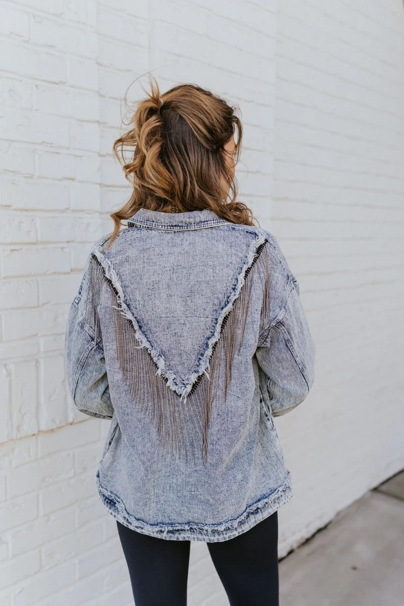 Life Of The Party Denim Jacket - Image 6
