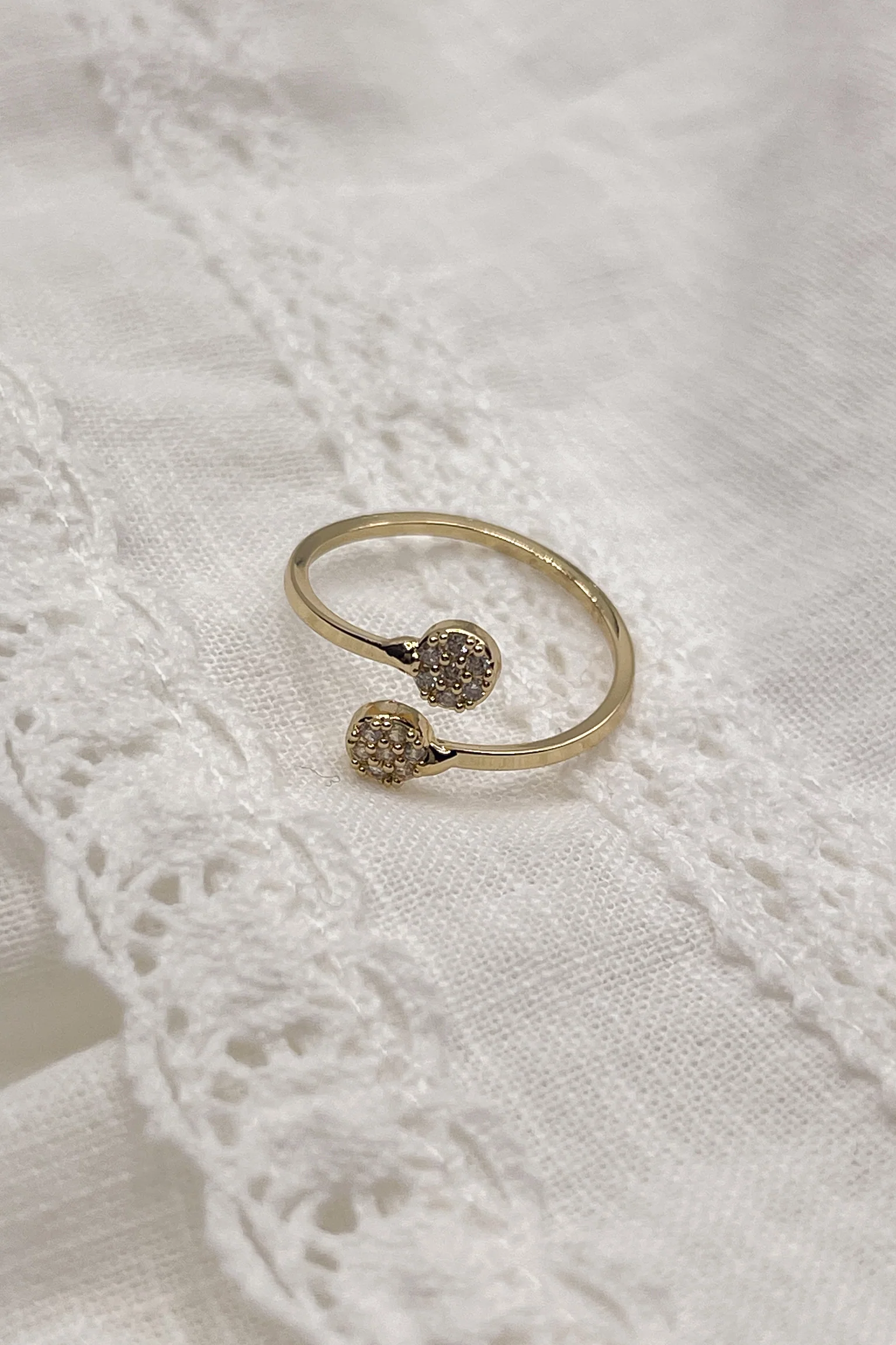 Lina Gold & Rhinestone Ring