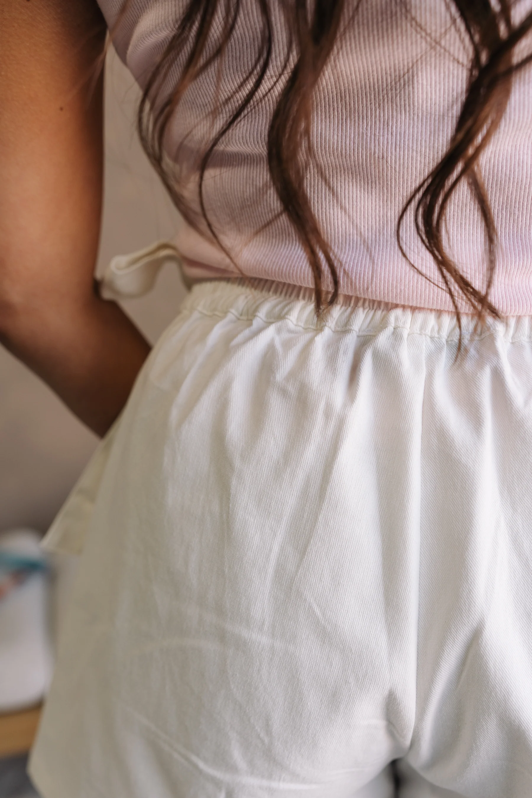 Lina White Denim Braided Skort - Image 6