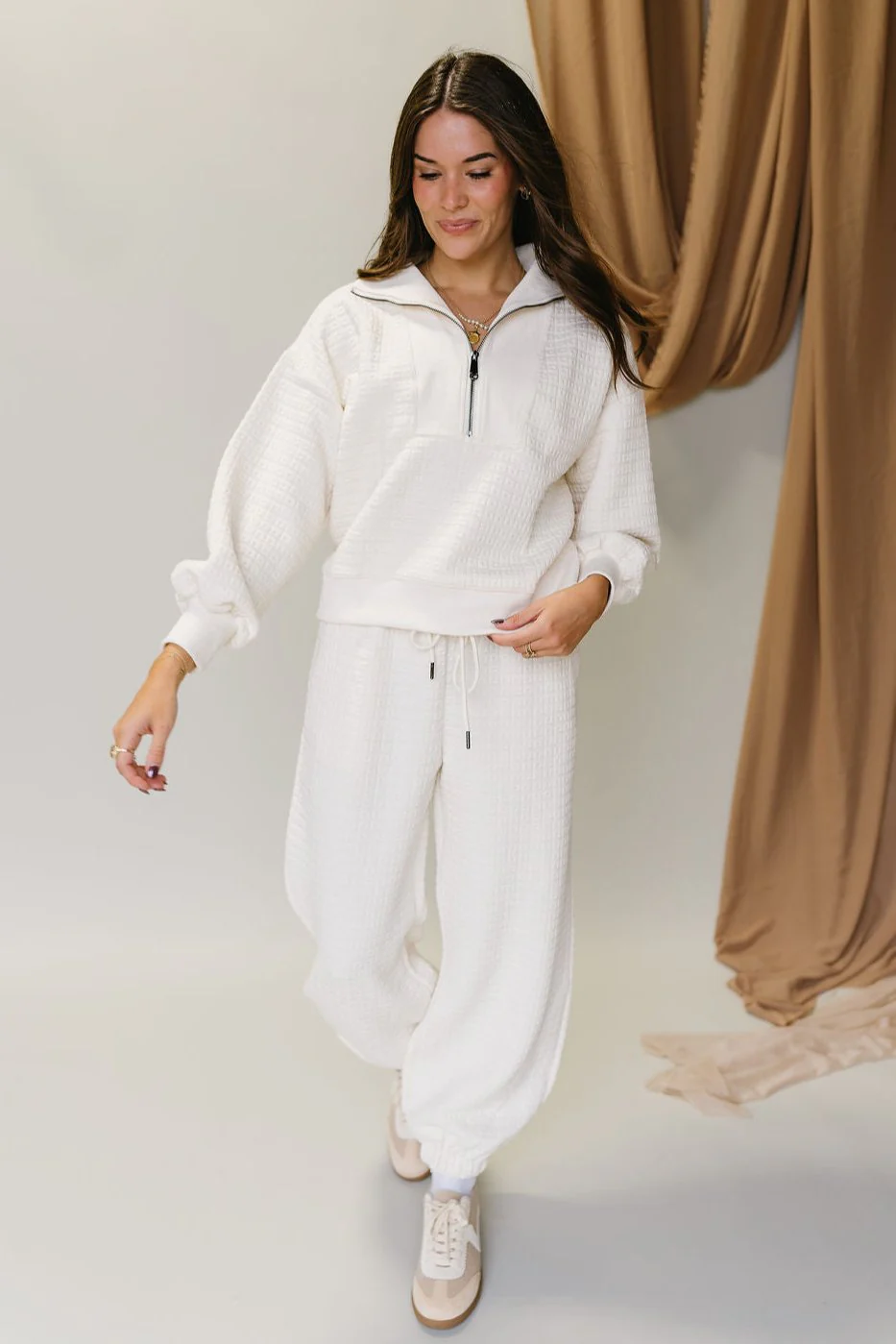 Liora Cream Jogger Pants