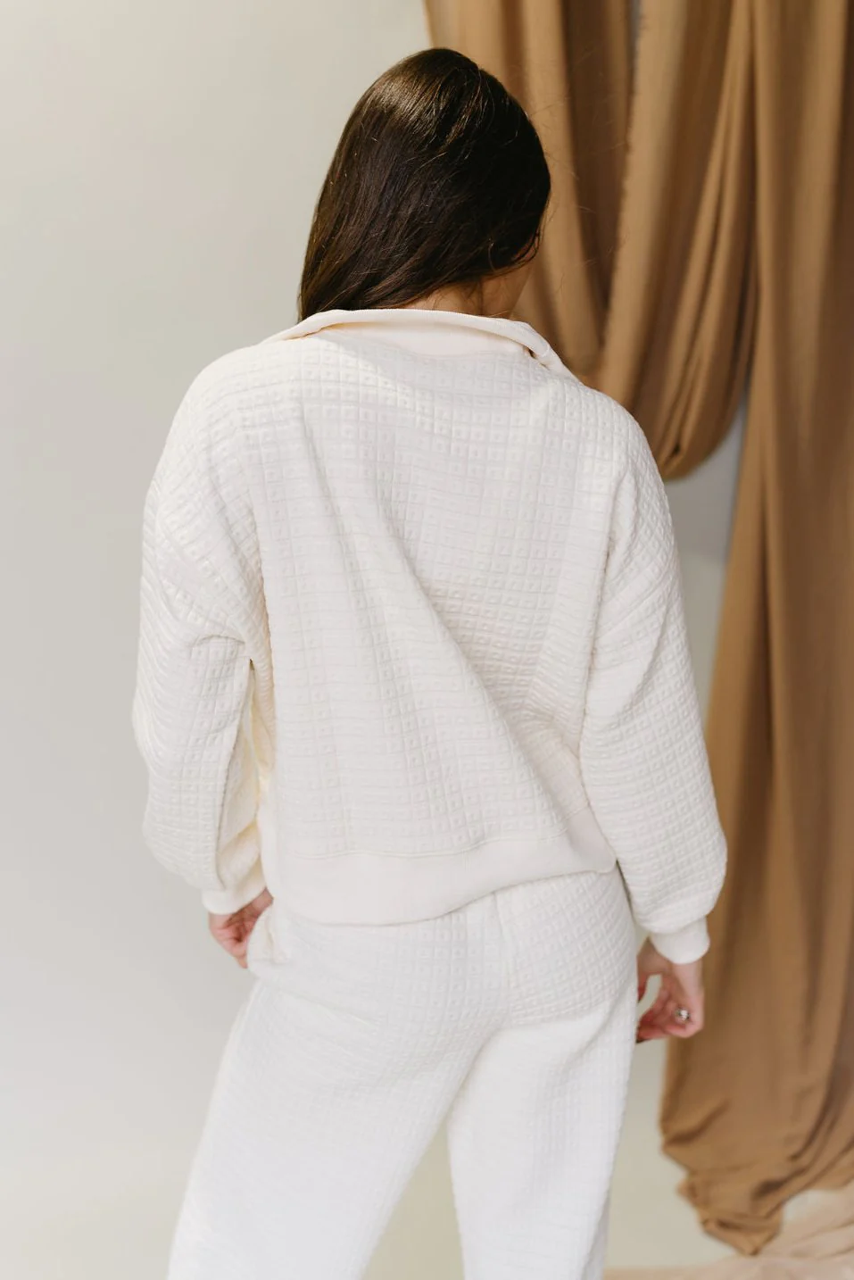 Liora Cream Long Sleeve Sweatshirt - Image 7