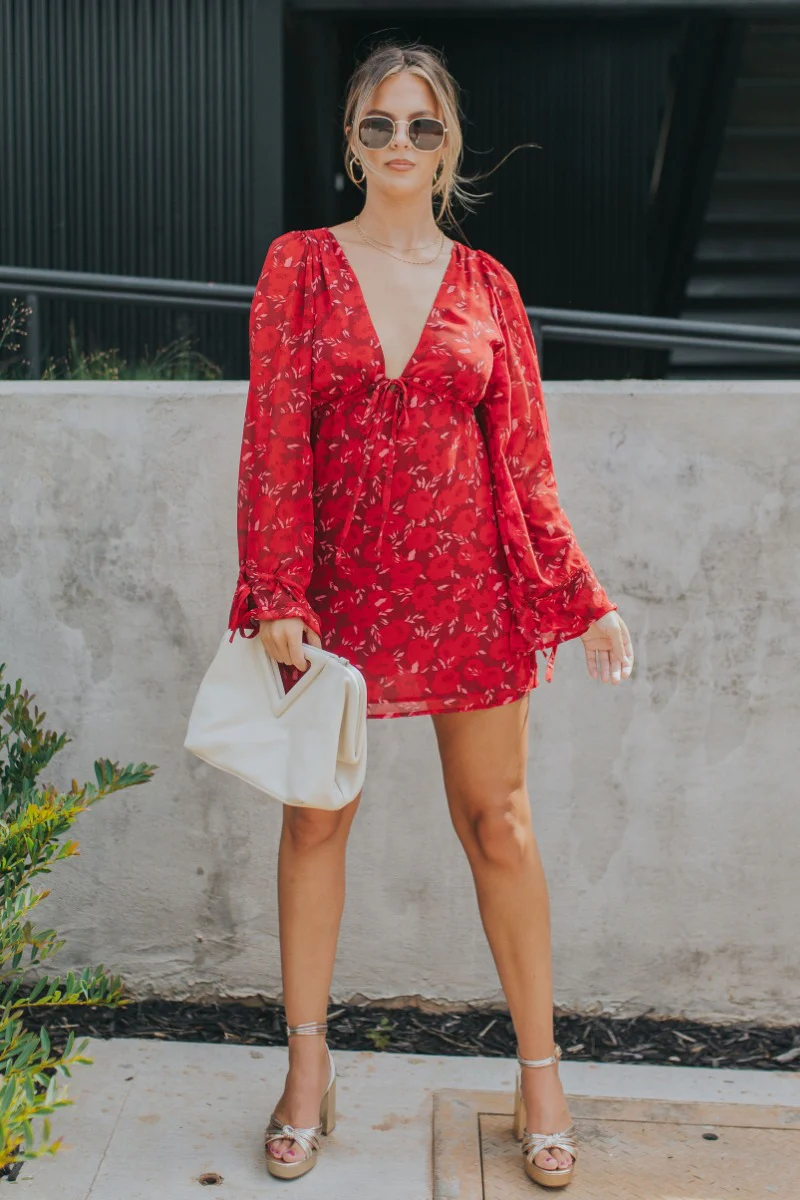 Living The Good Life Dress in Red - Image 2