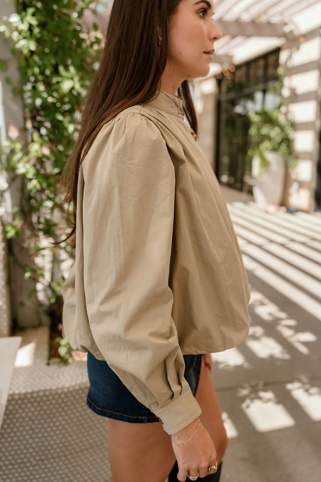 Londyn Light Olive Bubble Jacket - Image 8