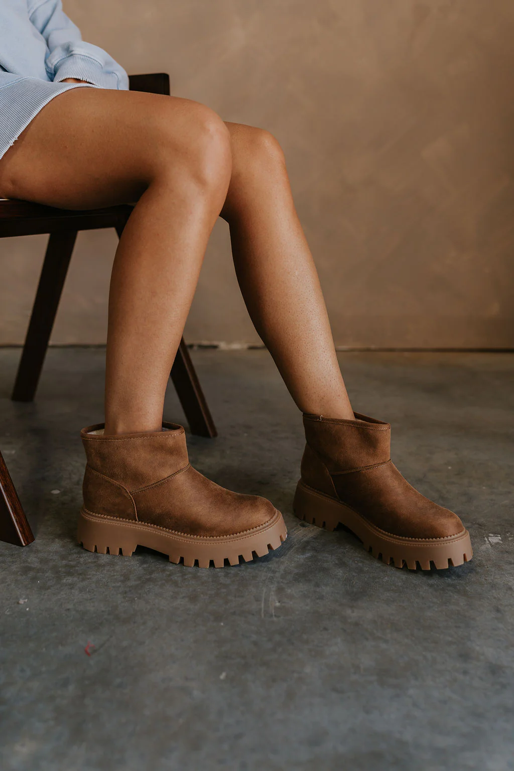 DV by Dolce Vita Lonny Tan Platform Lug Bootie - Image 2