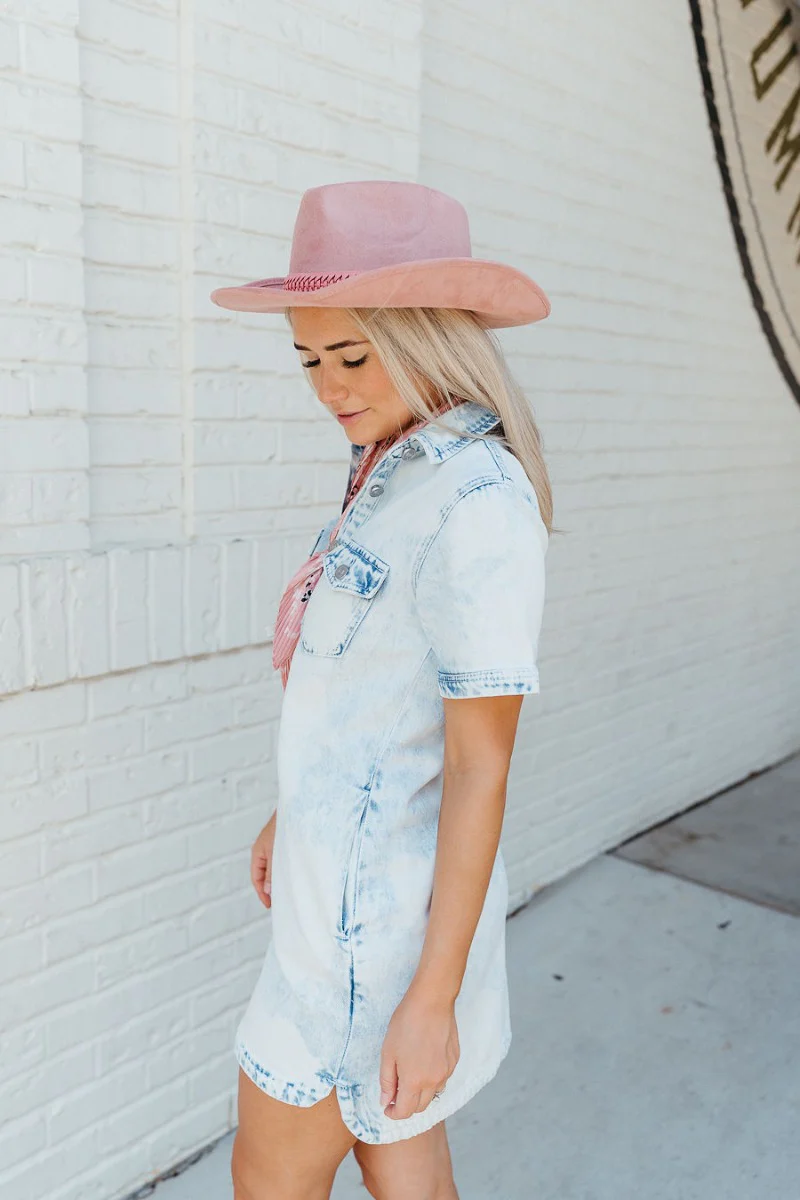 Lost In The Moment Denim Dress - Image 4