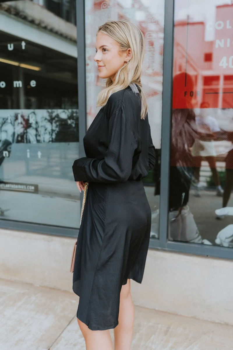 Lost In The Moment Dress in Black - Image 5